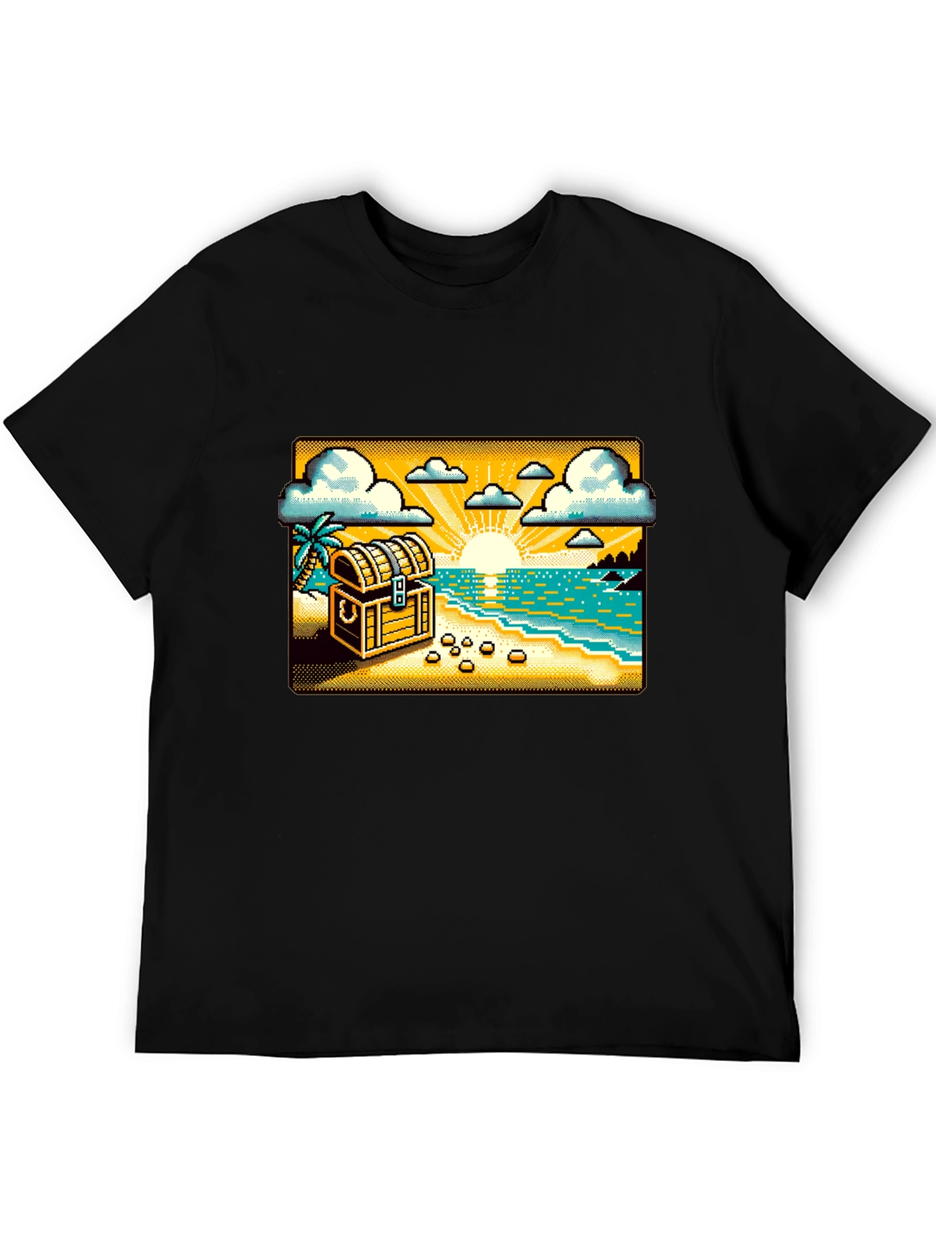 Pixel Treasure Beach T-Shirt