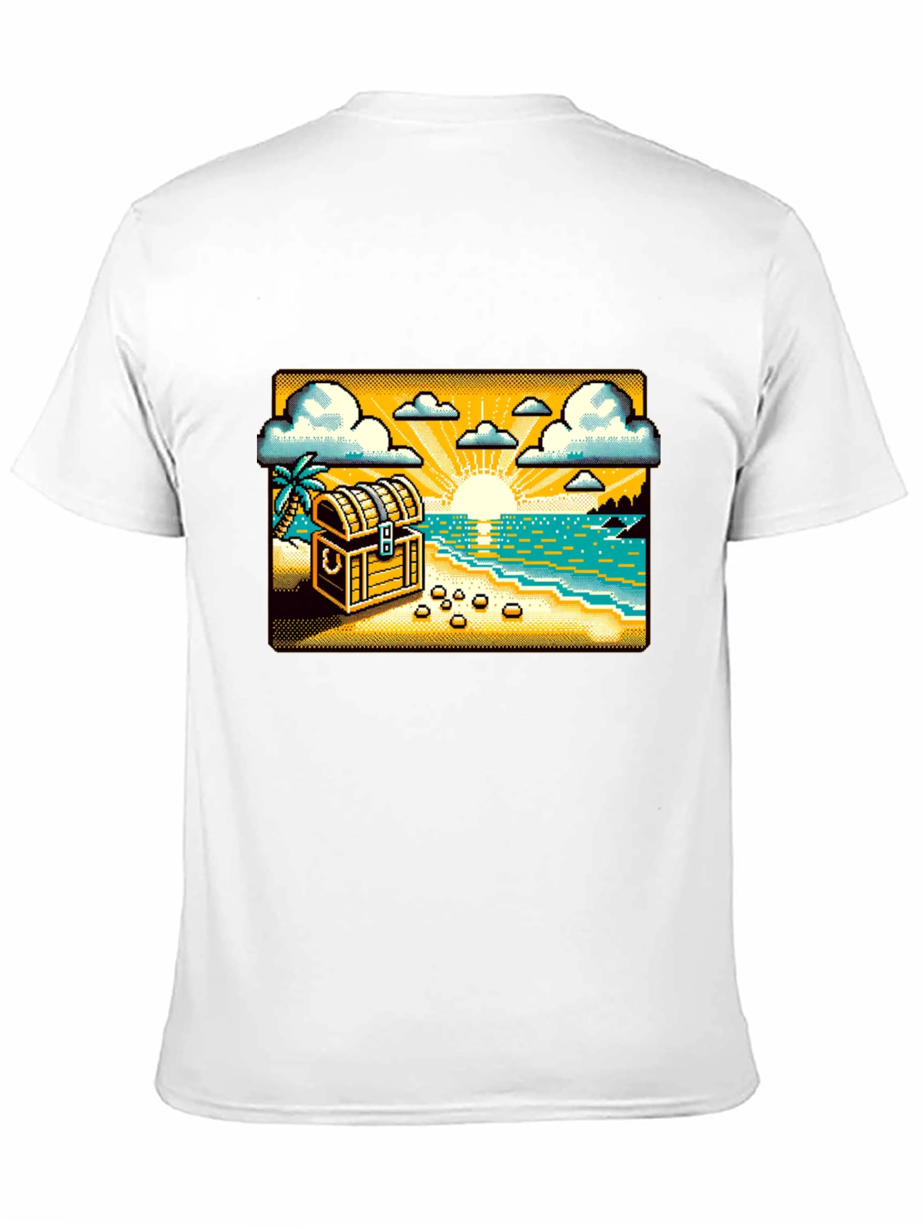 Pixel Treasure Beach T-Shirt