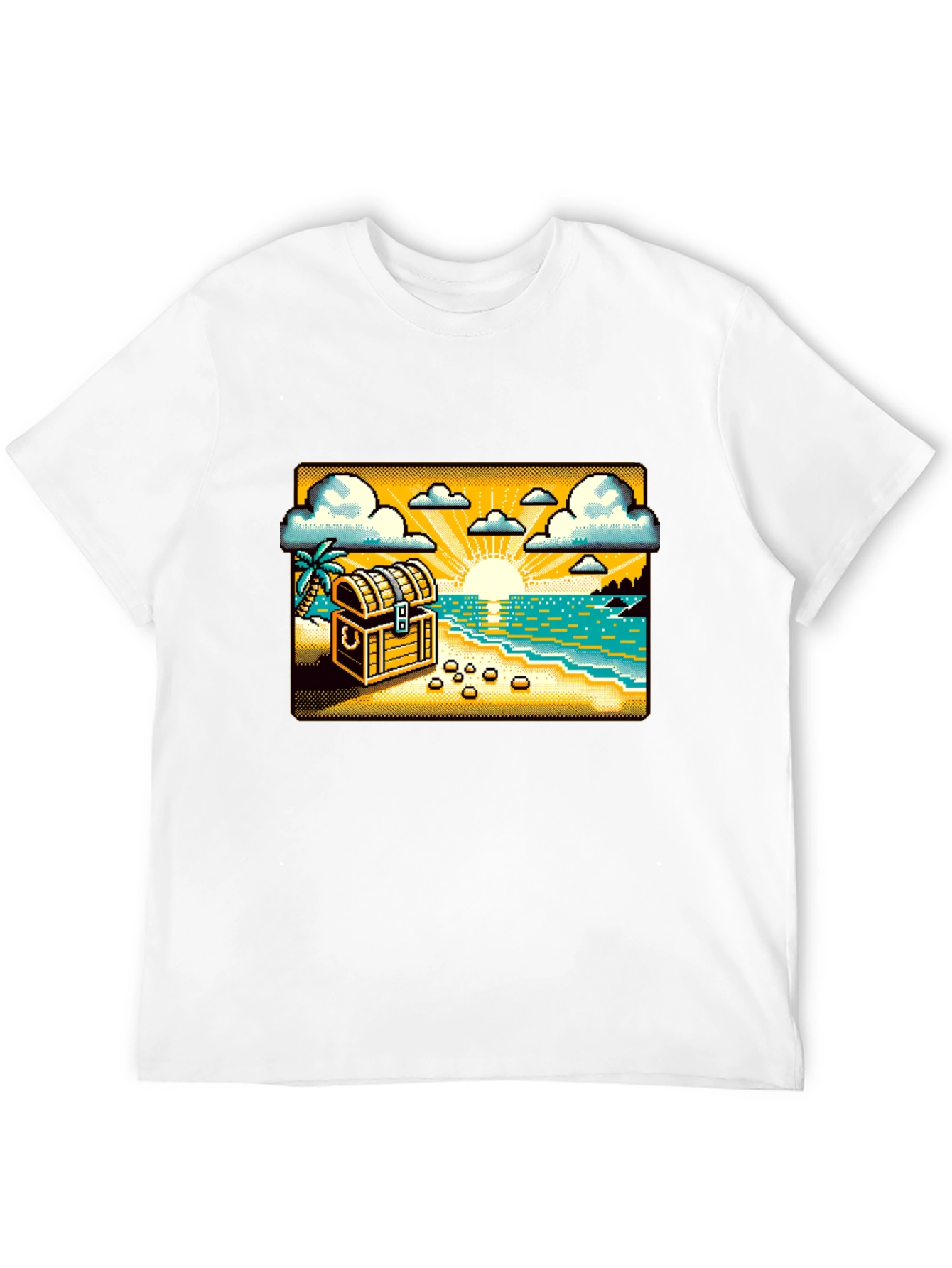 Pixel Treasure Beach T-Shirt