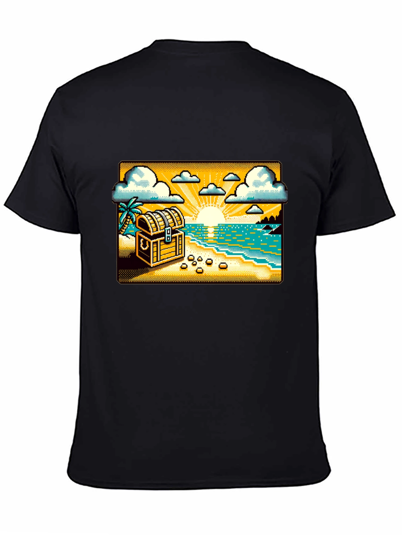Pixel Treasure Beach T-Shirt