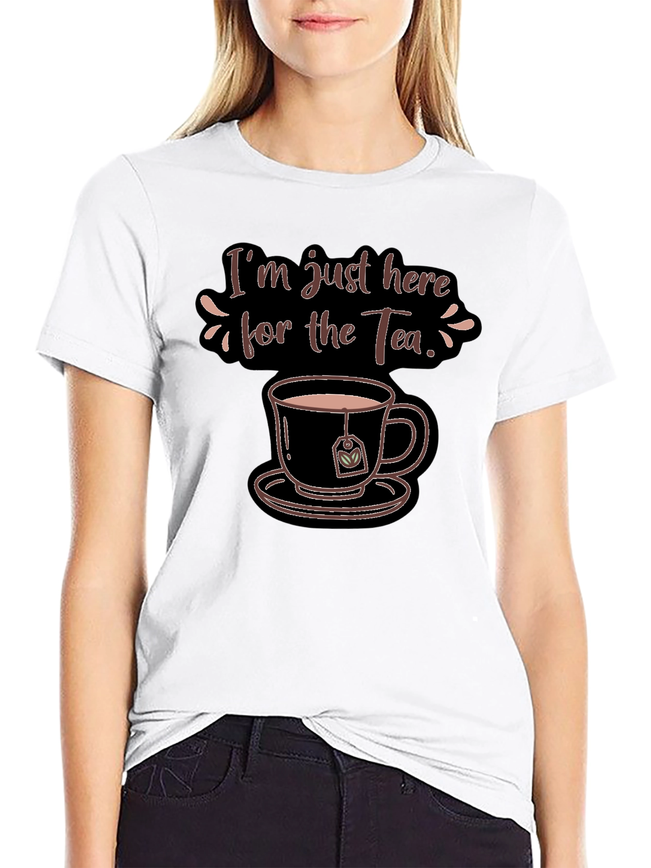 Im Just Here For The Tea Graphic T-Shirt