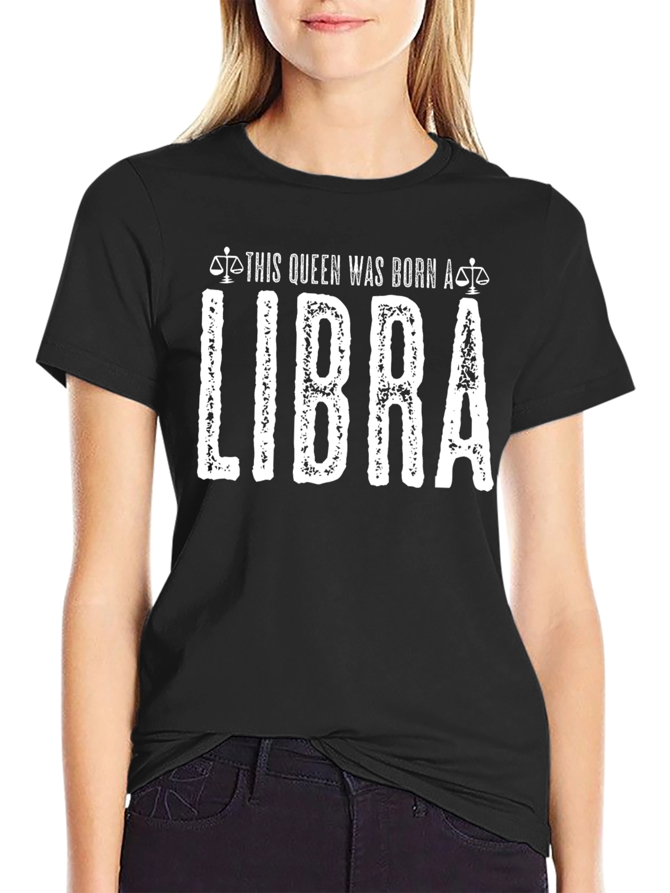 Libra Queen Graphic Tee - Zodiac Birthday Gift