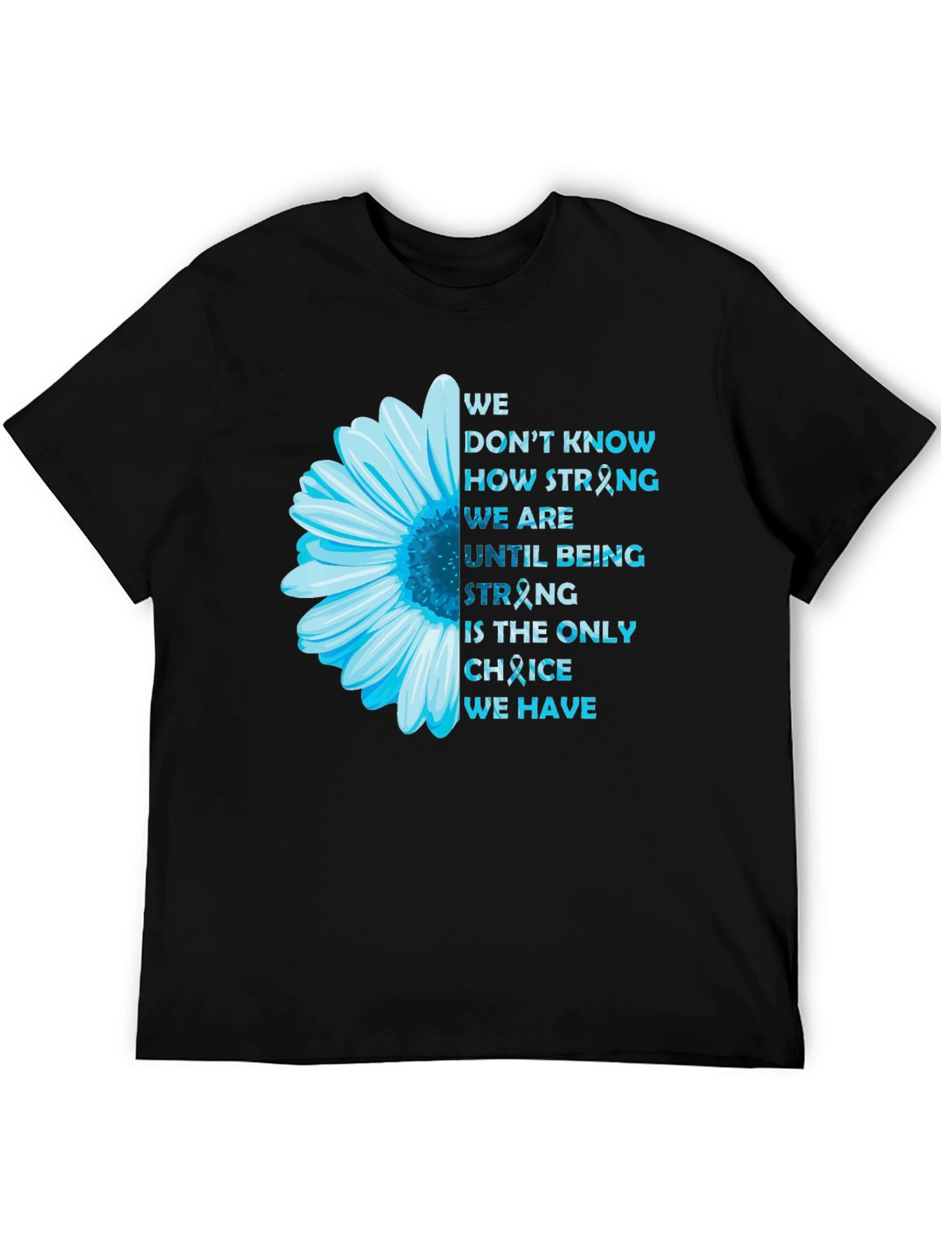 Inspirational Flower Ribbon Awareness T-Shirt
