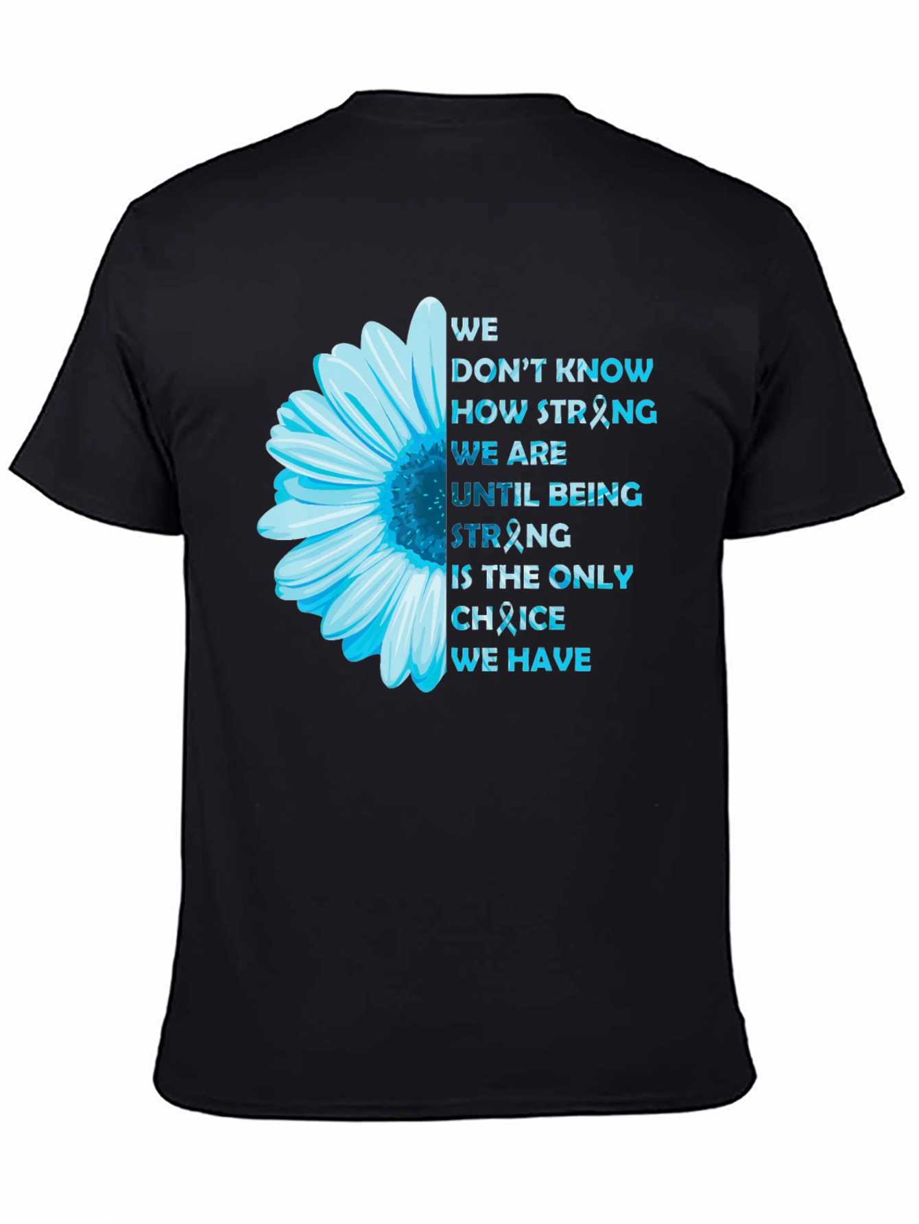 Inspirational Flower Ribbon Awareness T-Shirt