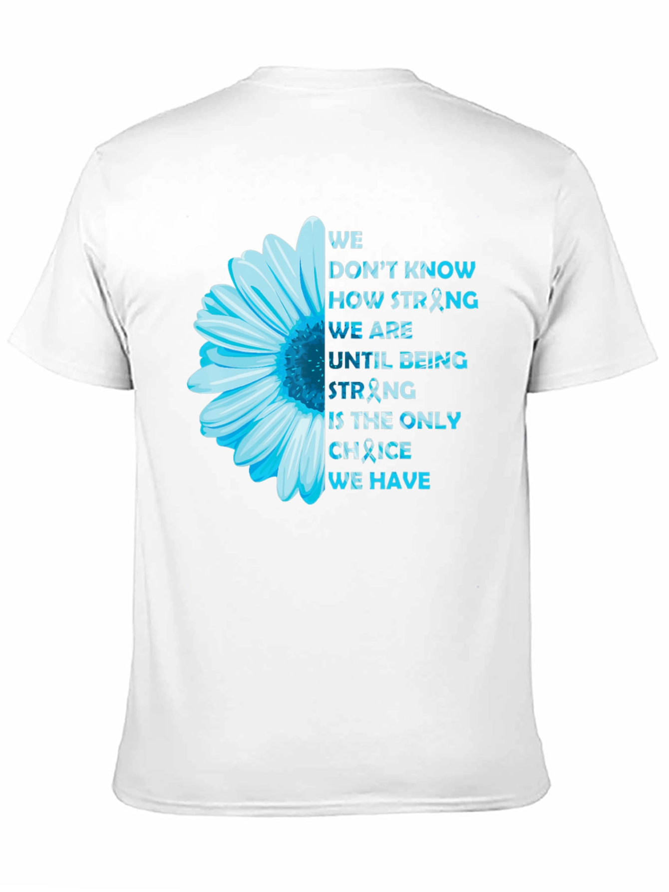 Inspirational Flower Ribbon Awareness T-Shirt