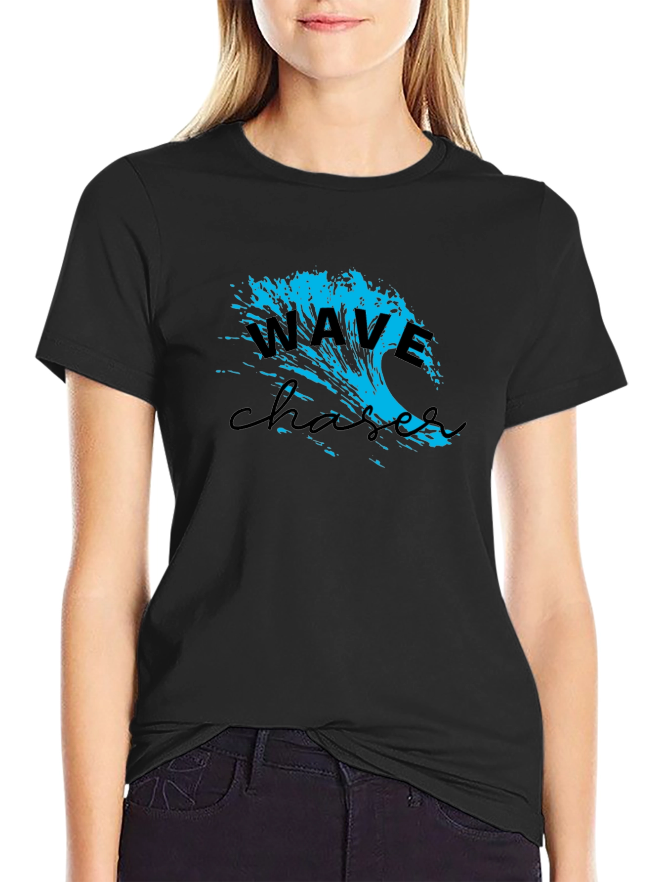 Wave Chaser Graphic Tee - Black