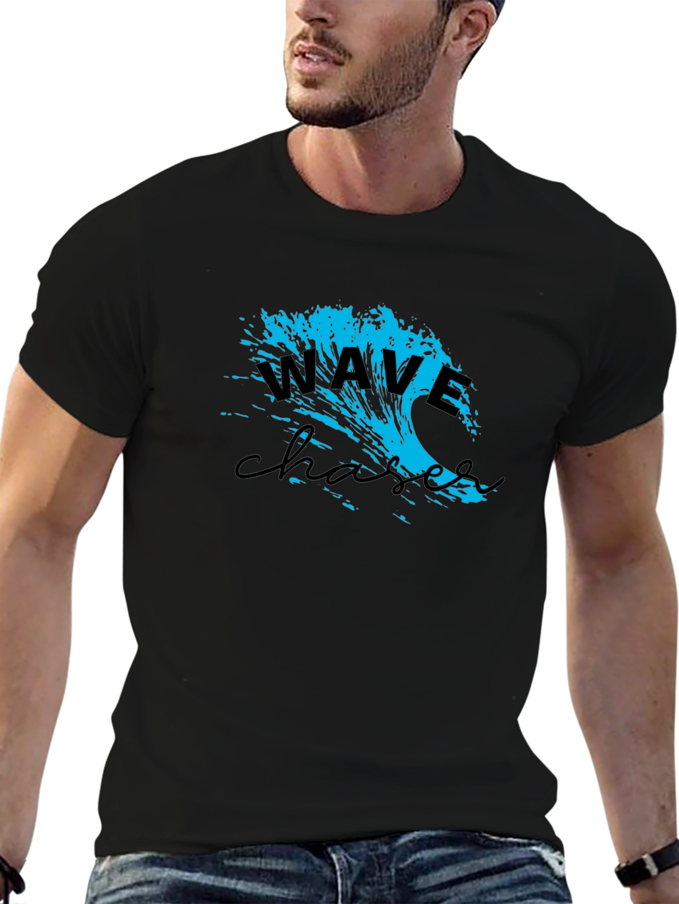 Wave Chaser Graphic Tee - Black