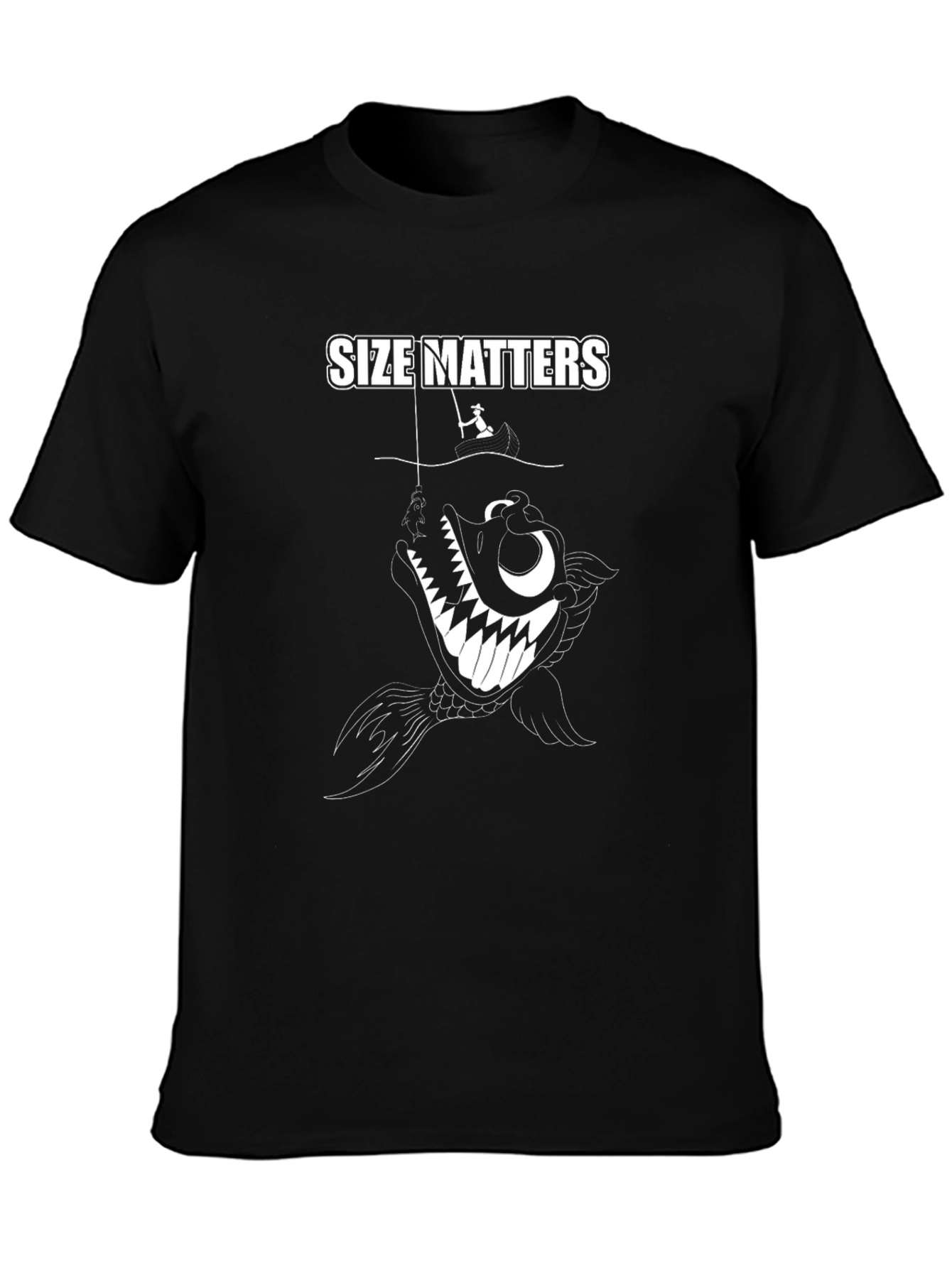 Size Matters Fishing Graphic Tee