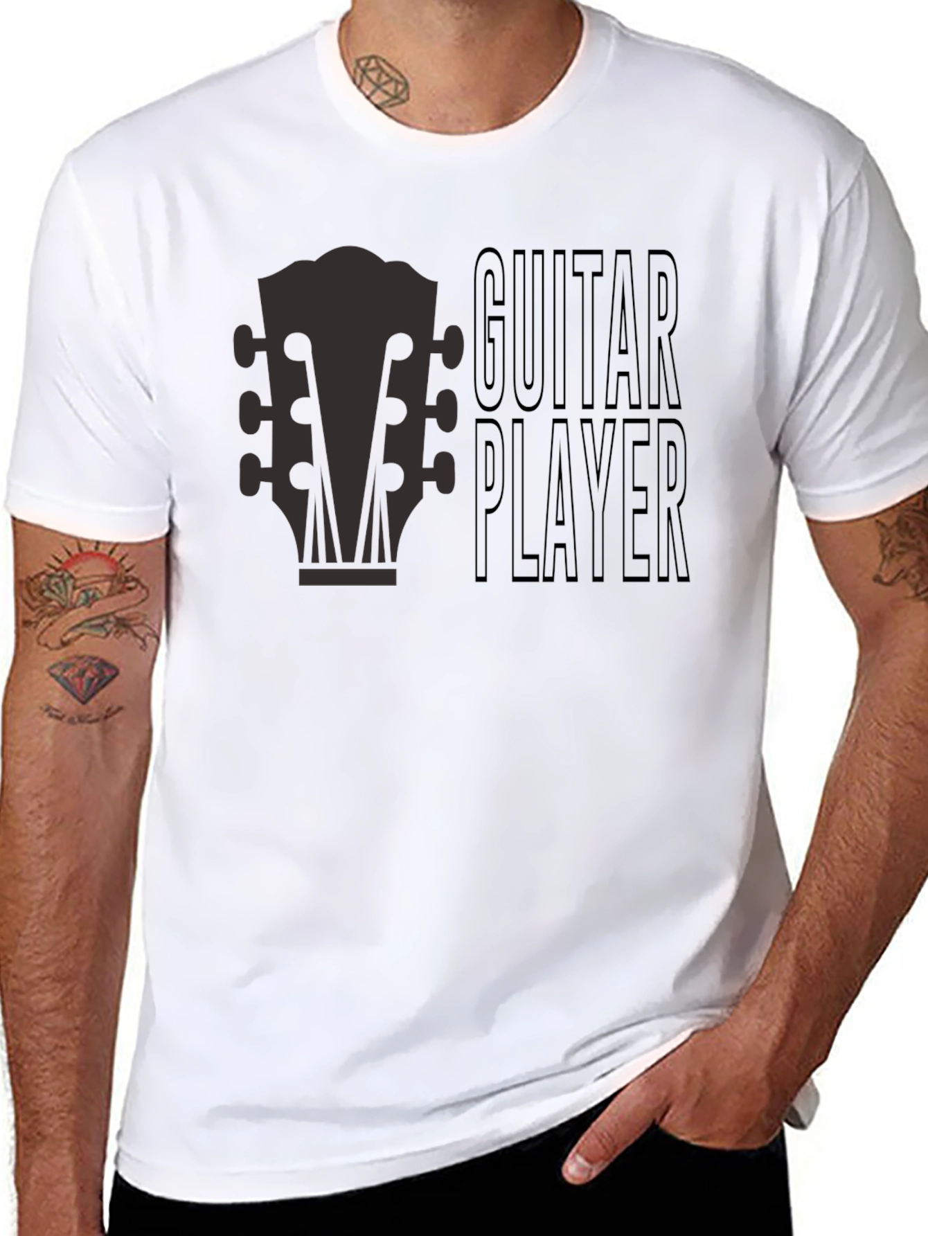 Guitar Player Graphic Tee - Musicians T-Shirt