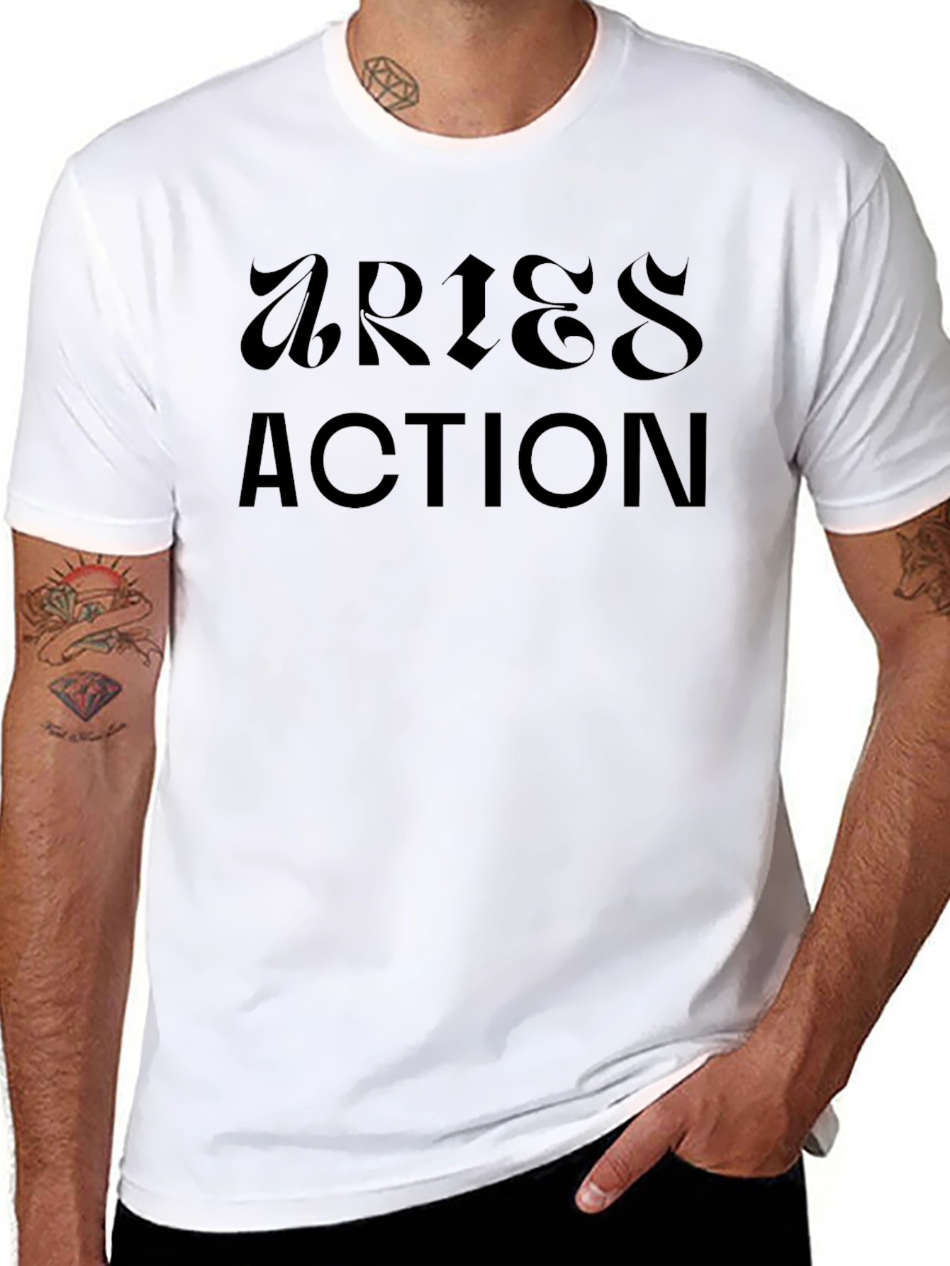 Aries Action Black T-Shirt