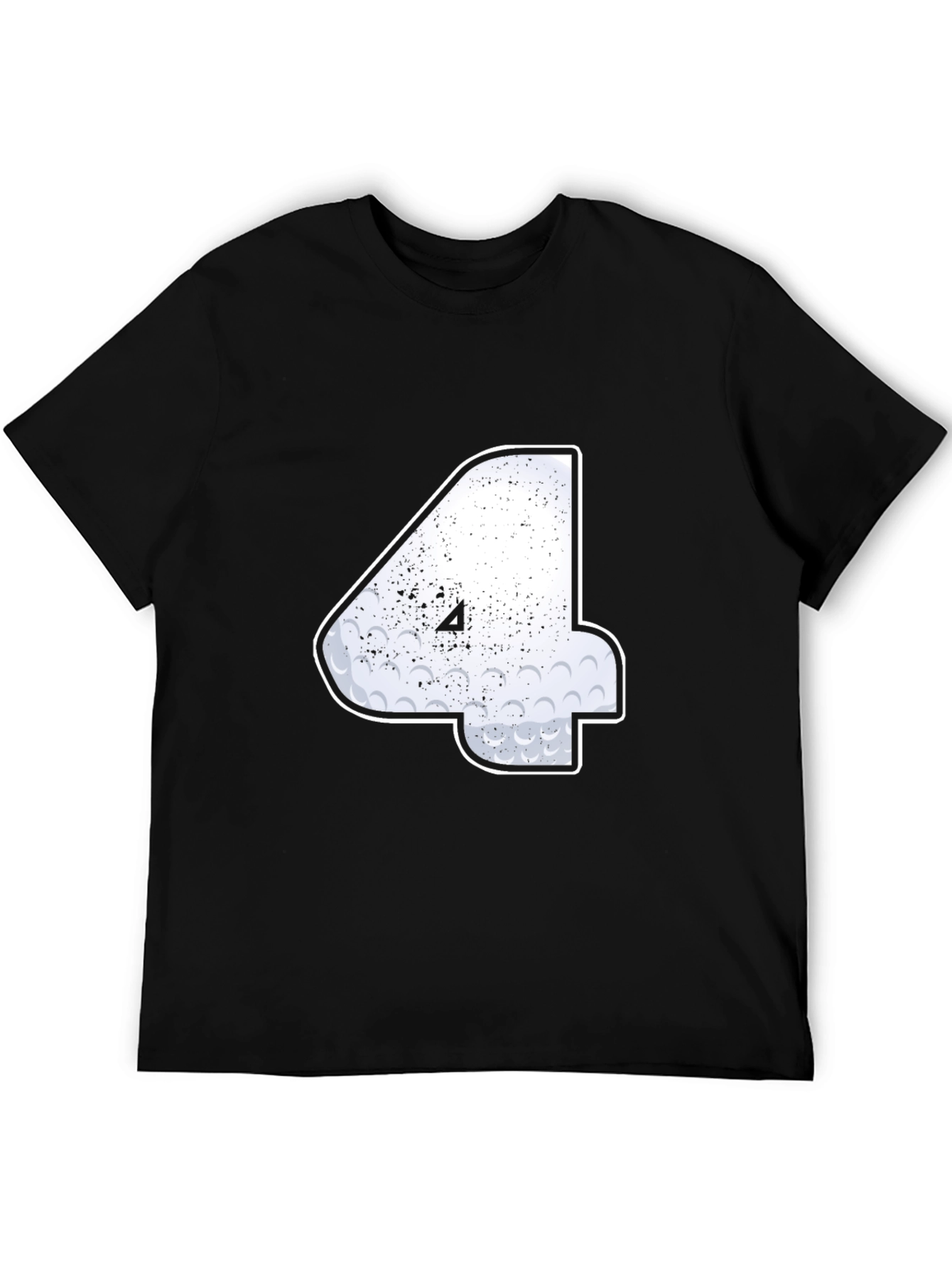 Golf Ball Number 4 T-Shirt - Unique Golfer Tee