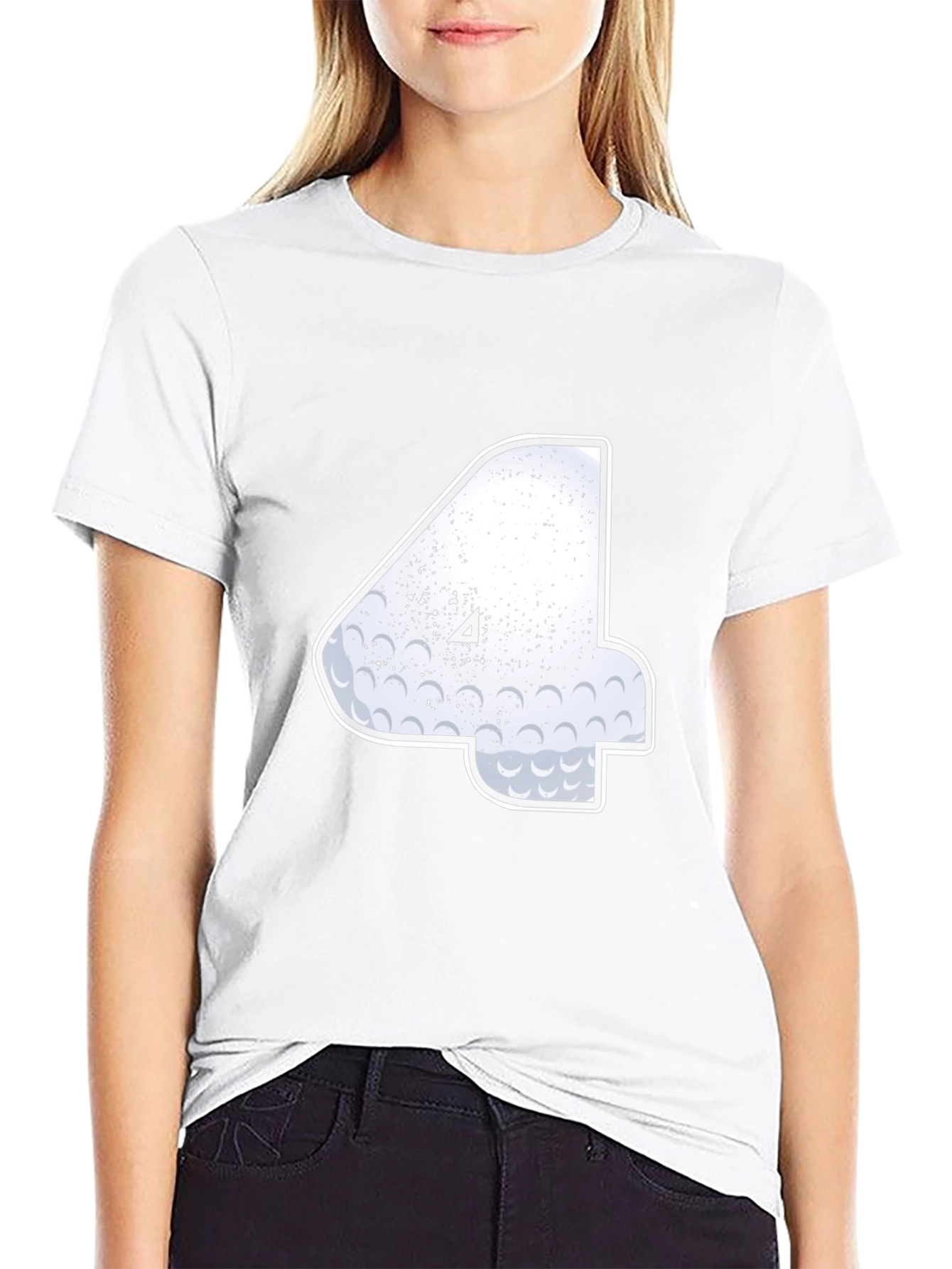 Golf Ball Number 4 T-Shirt - Unique Golfer Tee