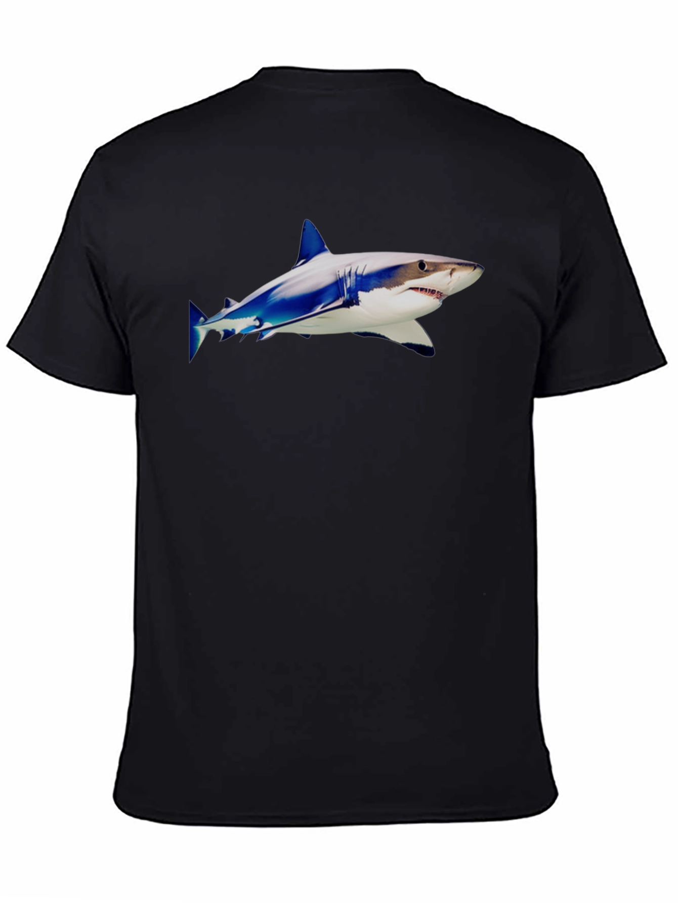 Shark Graphic Tee - Black Cotton Blend