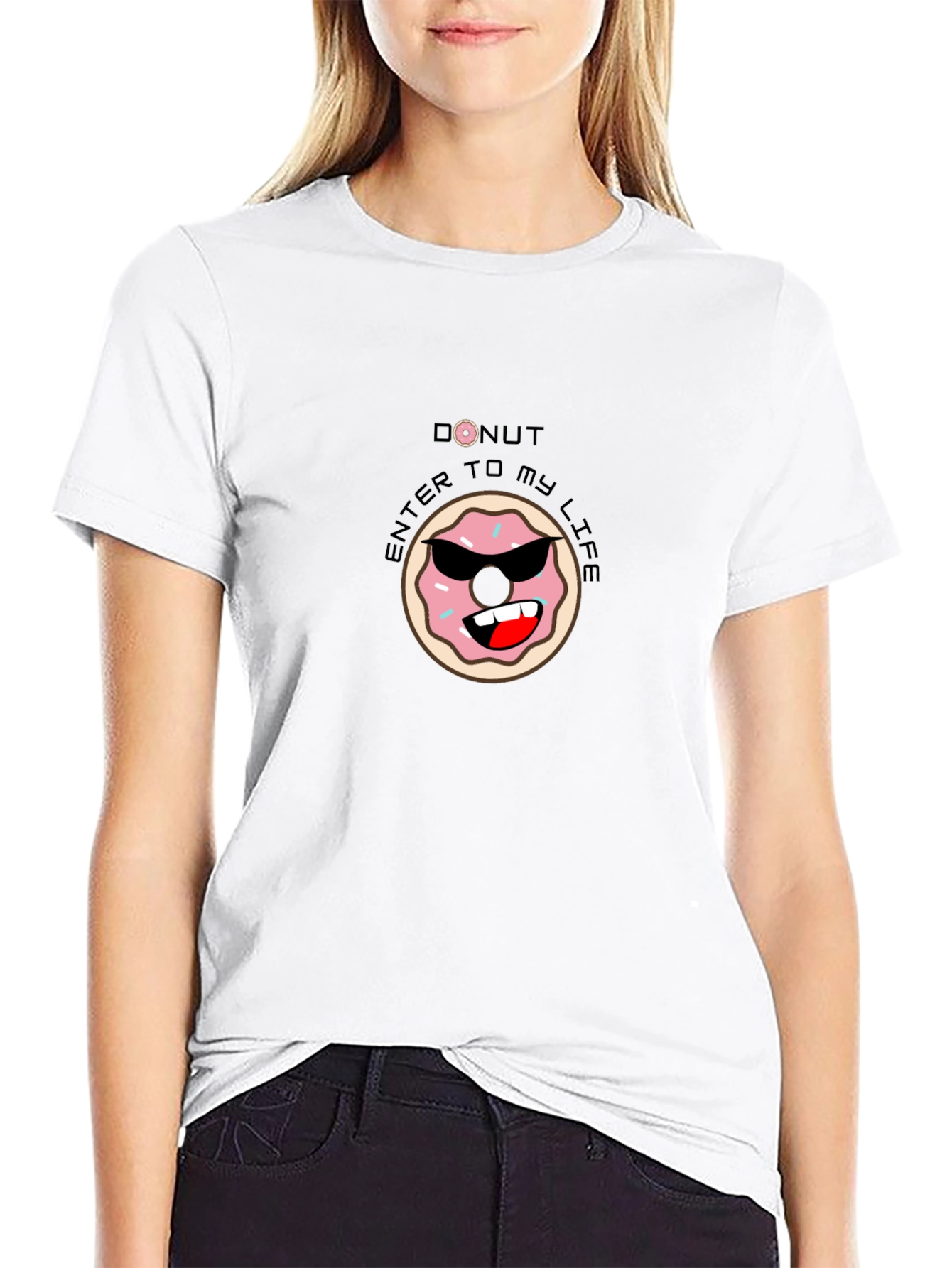 Cool Donut Graphic T-Shirt