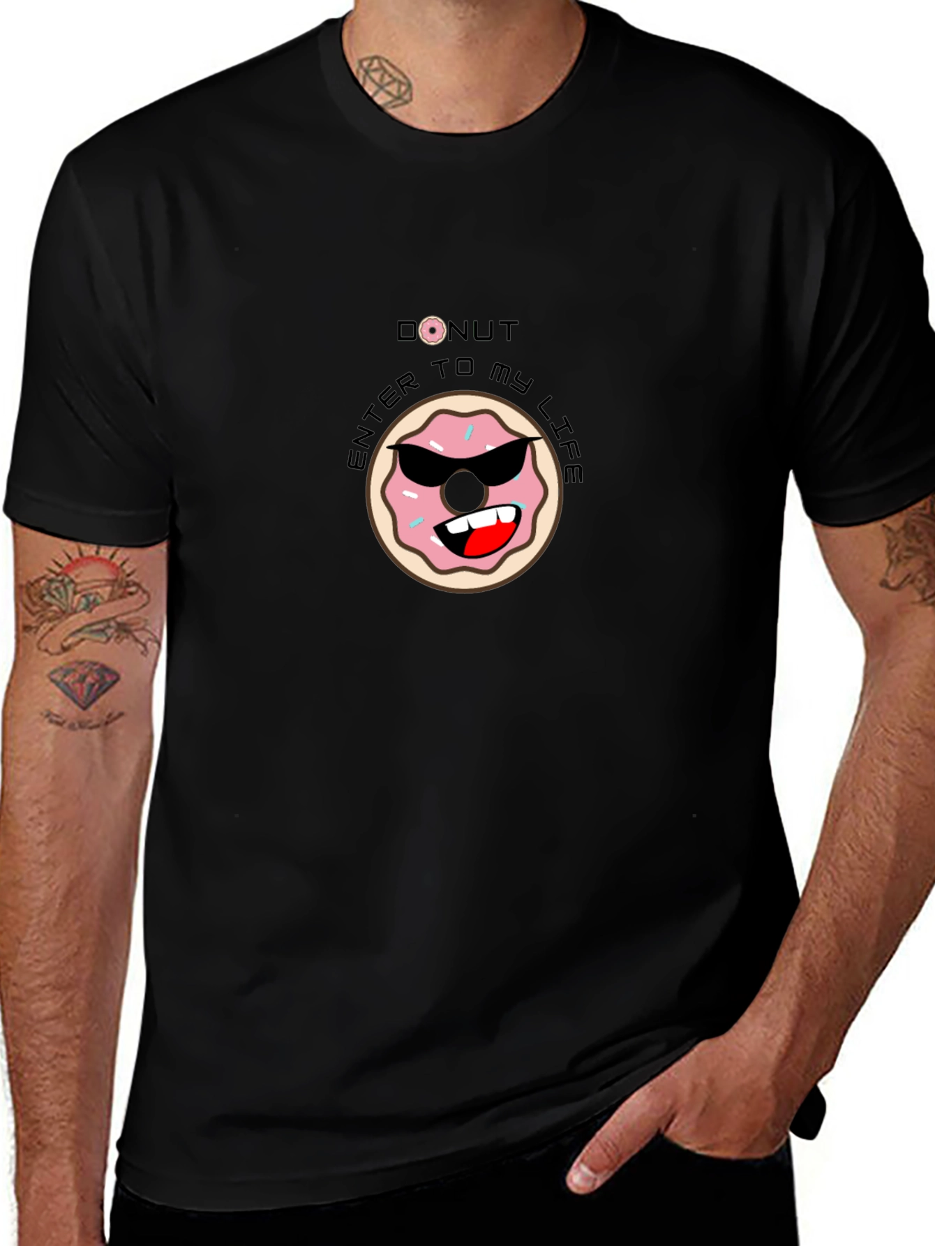 Cool Donut Graphic T-Shirt