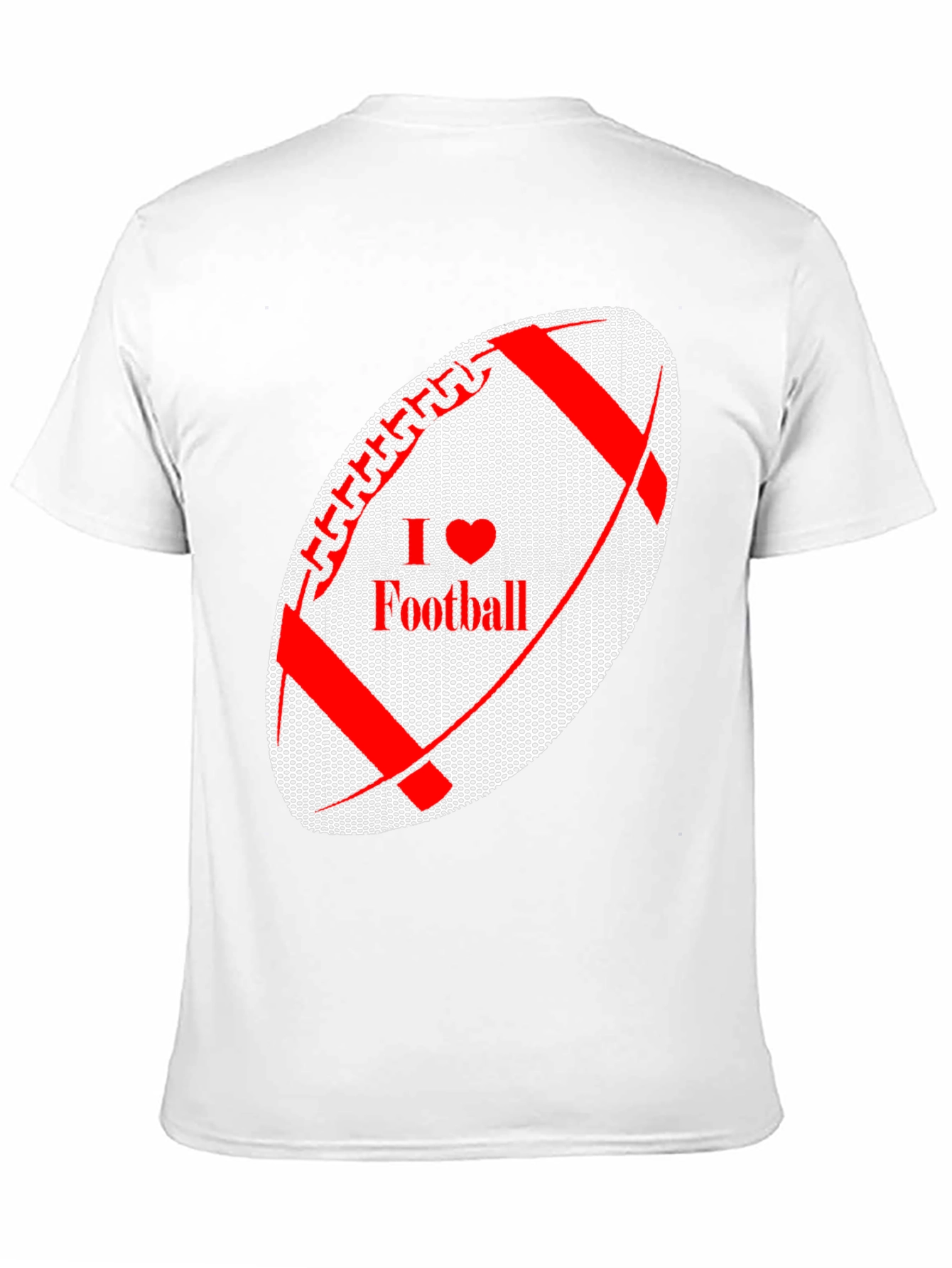 I Love Football Graphic Tee - Black