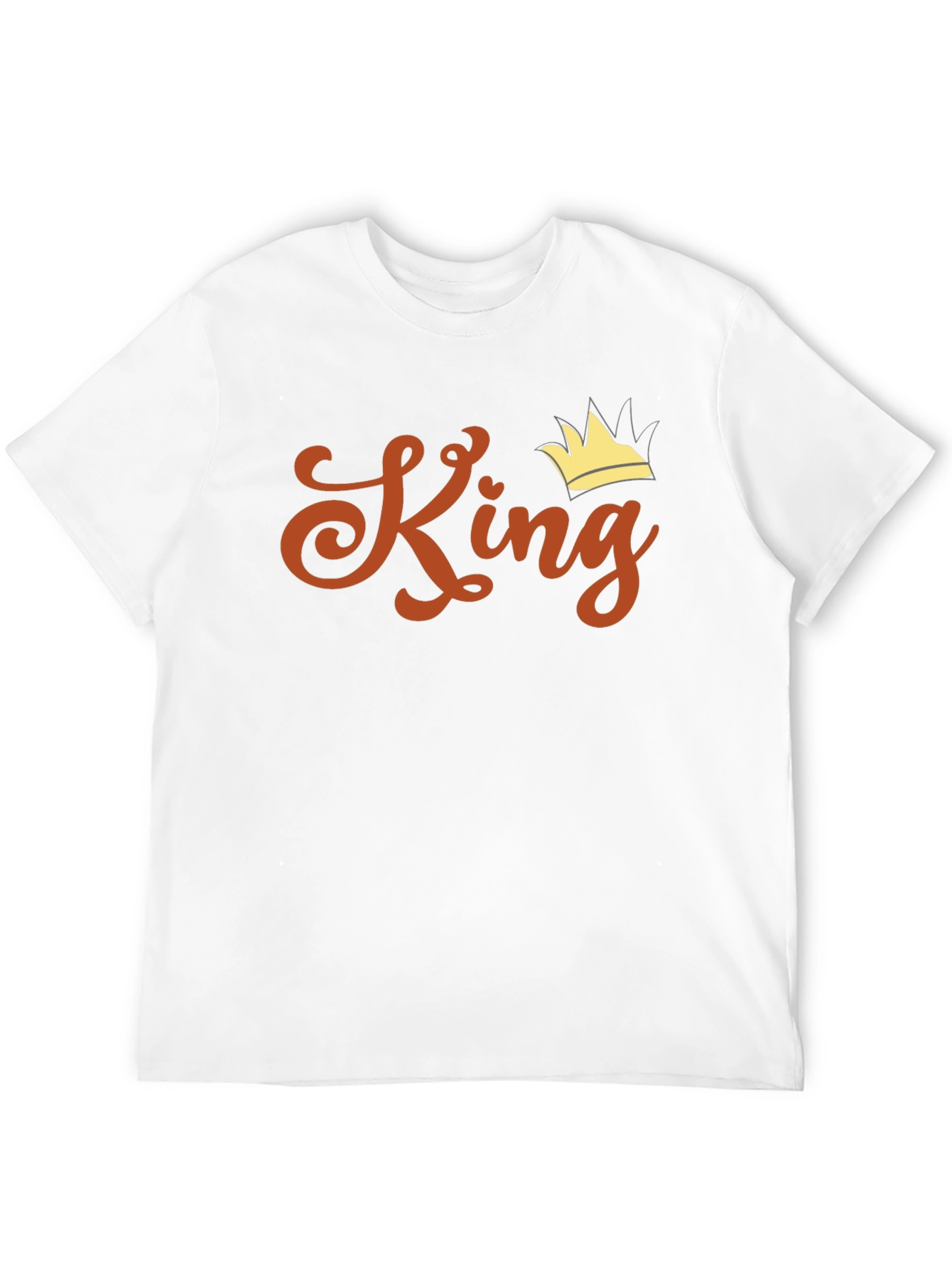 King Crown Graphic Print Black T-Shirt