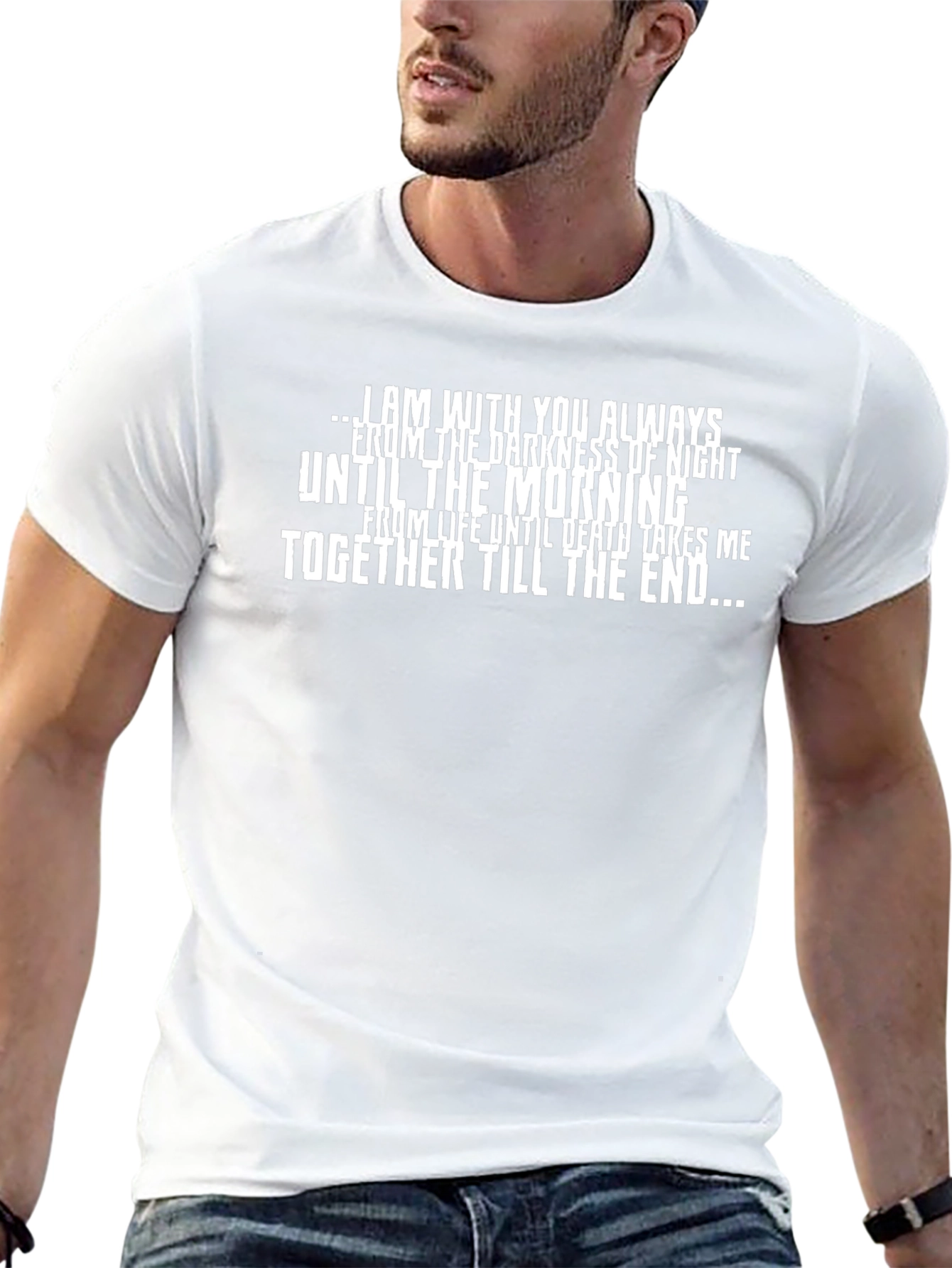 Inspirational Quote Black T-Shirt for Men