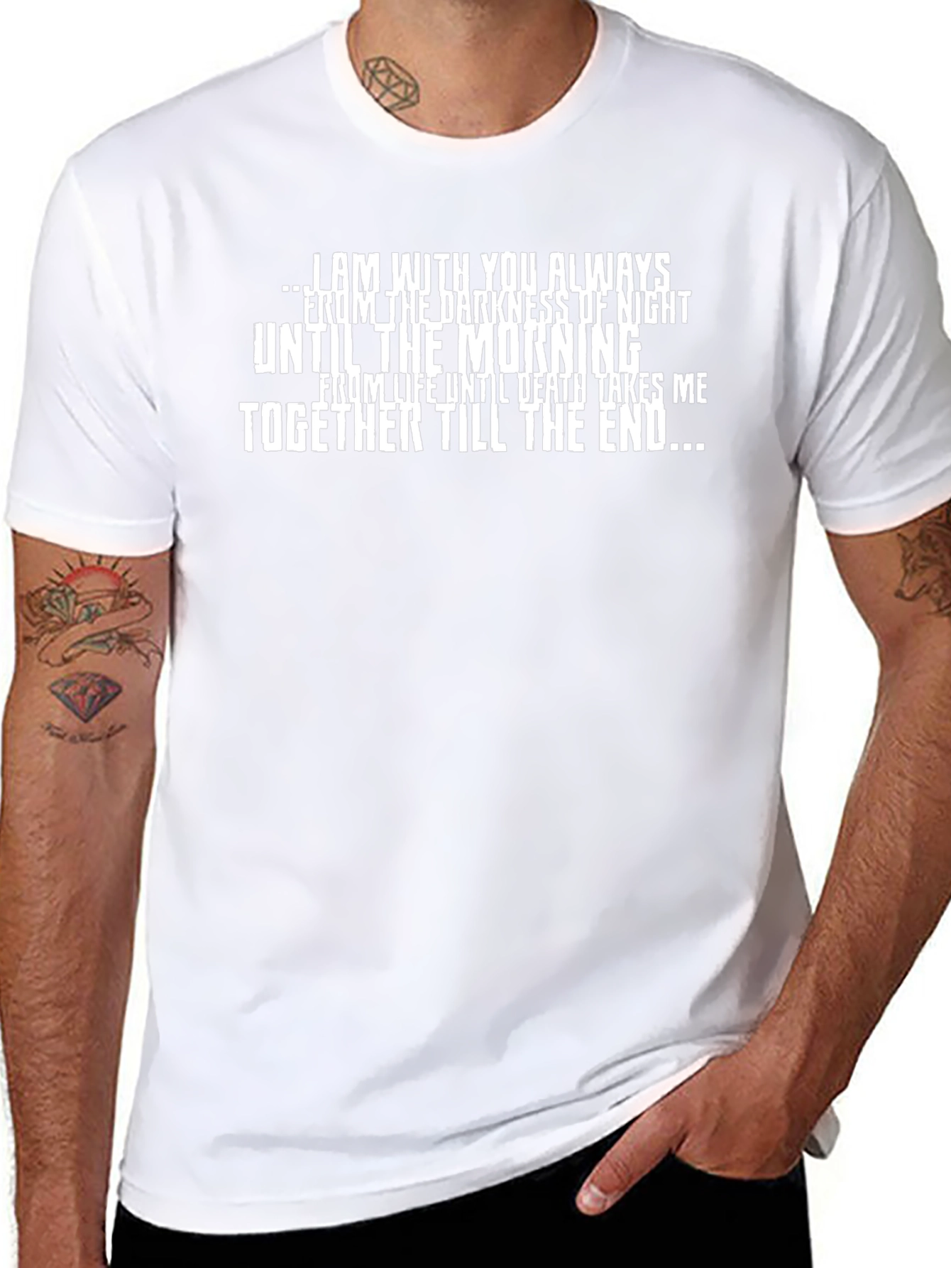 Inspirational Quote Black T-Shirt for Men