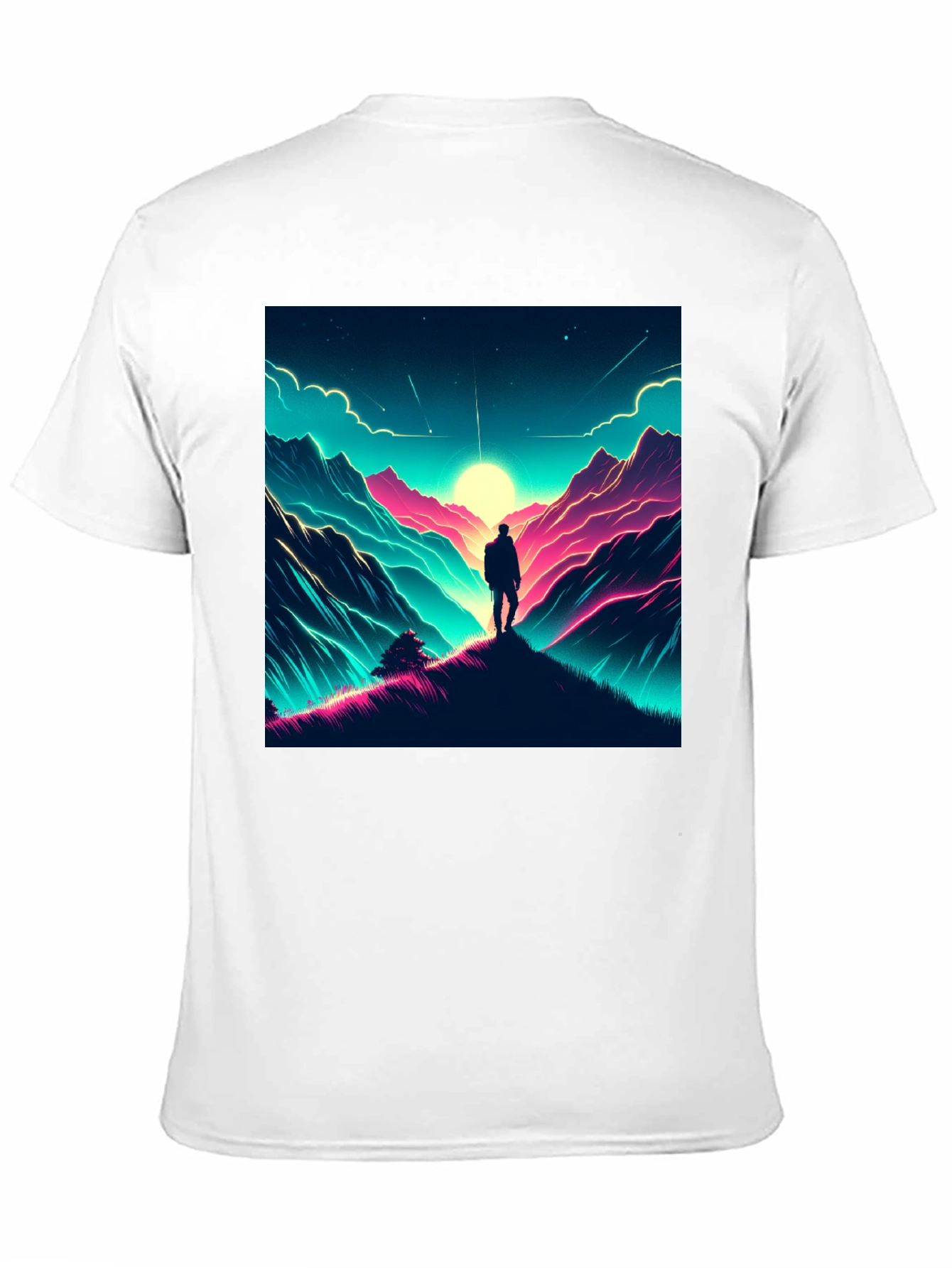 Neon Mountains Graphic Tee