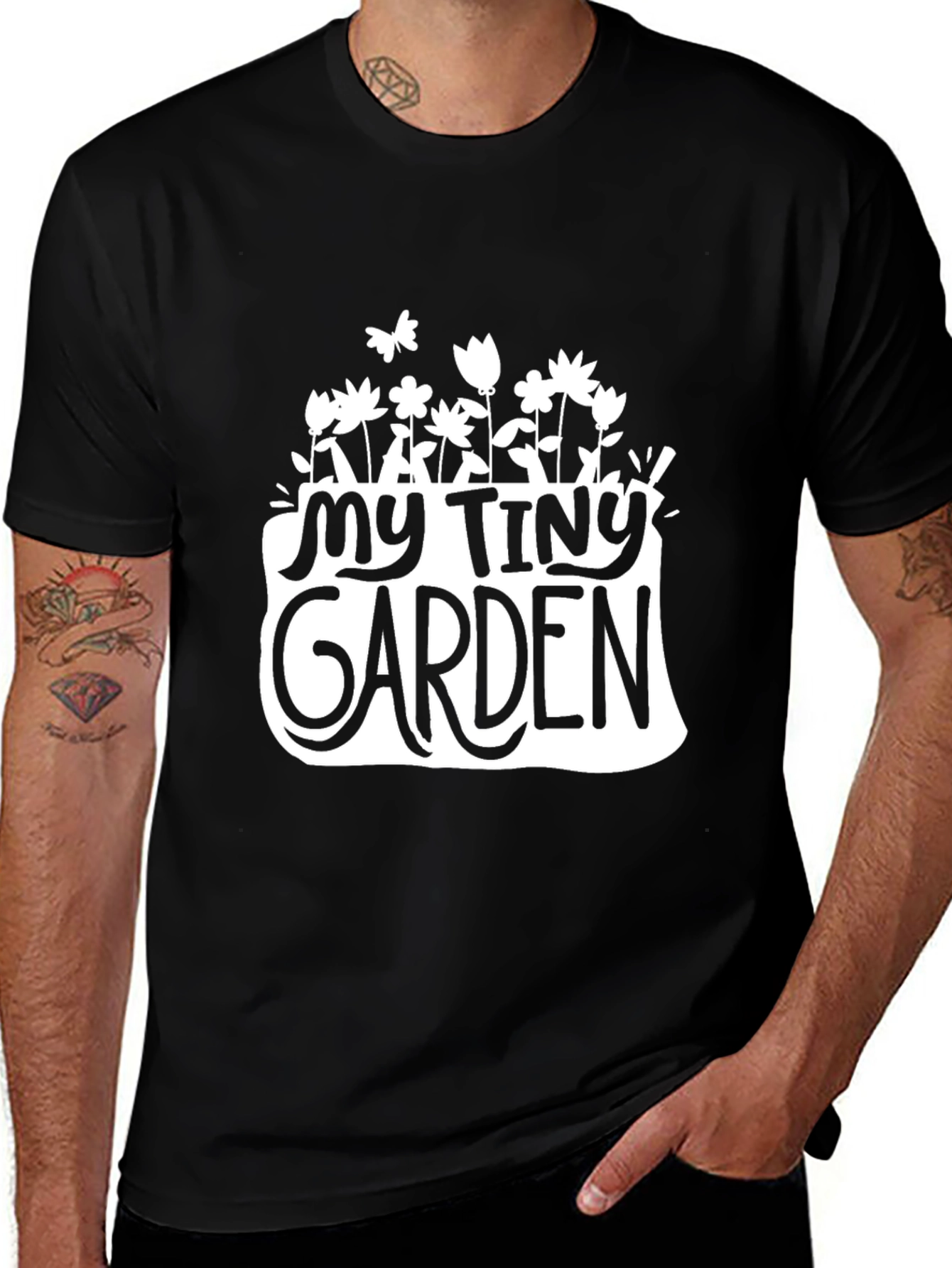 My Tiny Garden Black Graphic Tee