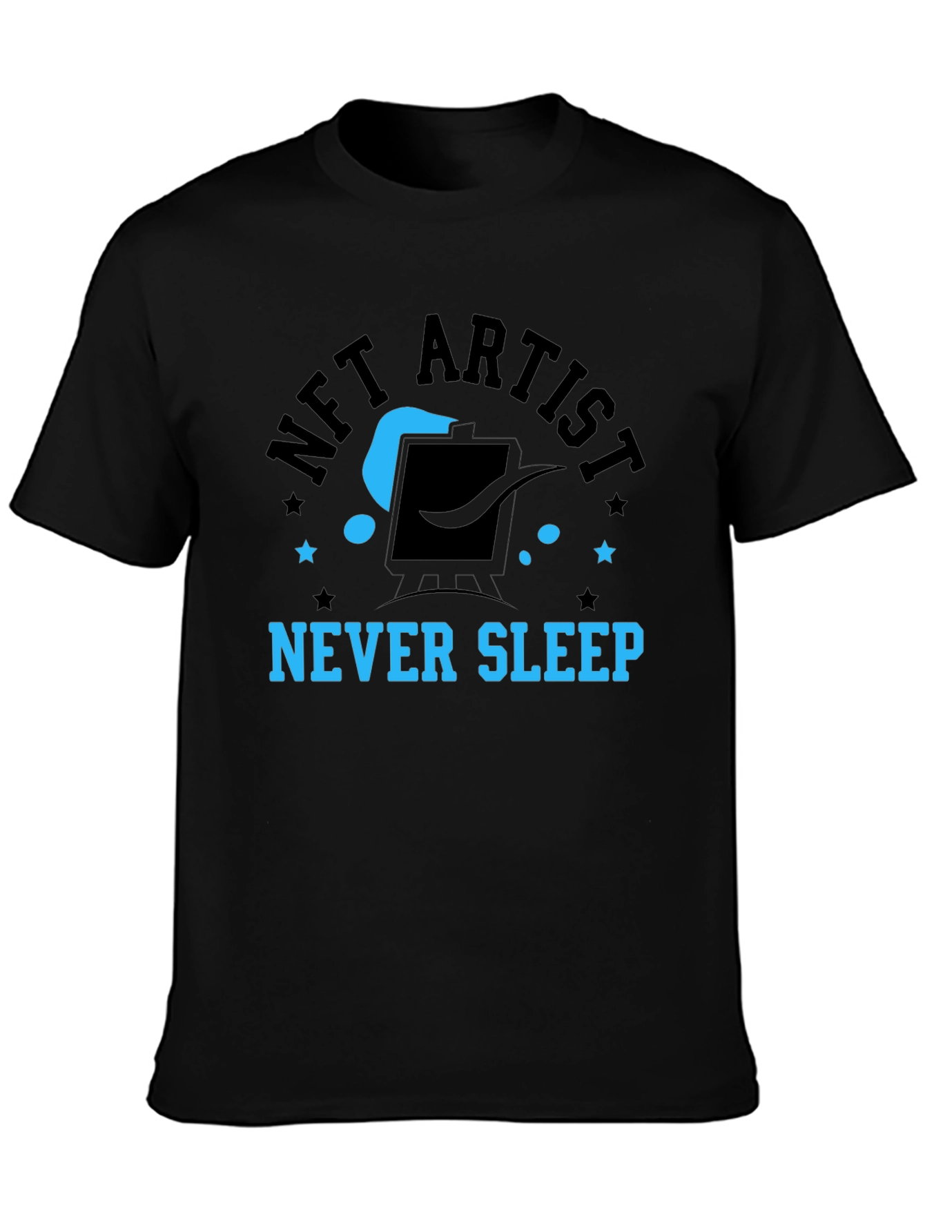 NFT Artist Never Sleep Black T-Shirt