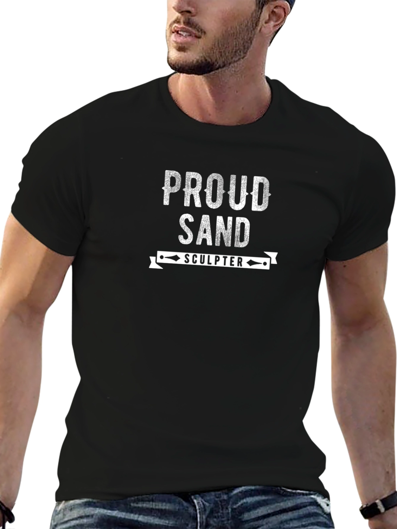 Proud Sand Sculptor Black T-Shirt