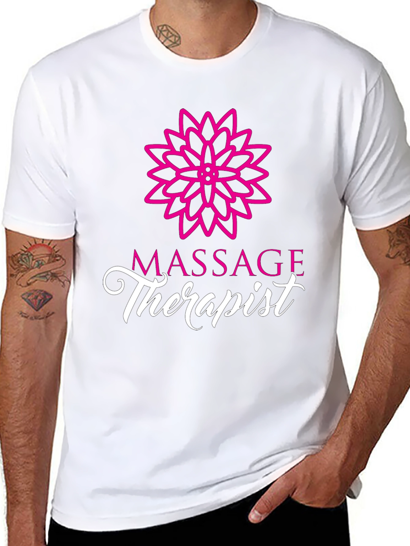 Massage Therapist Graphic Tee - Black