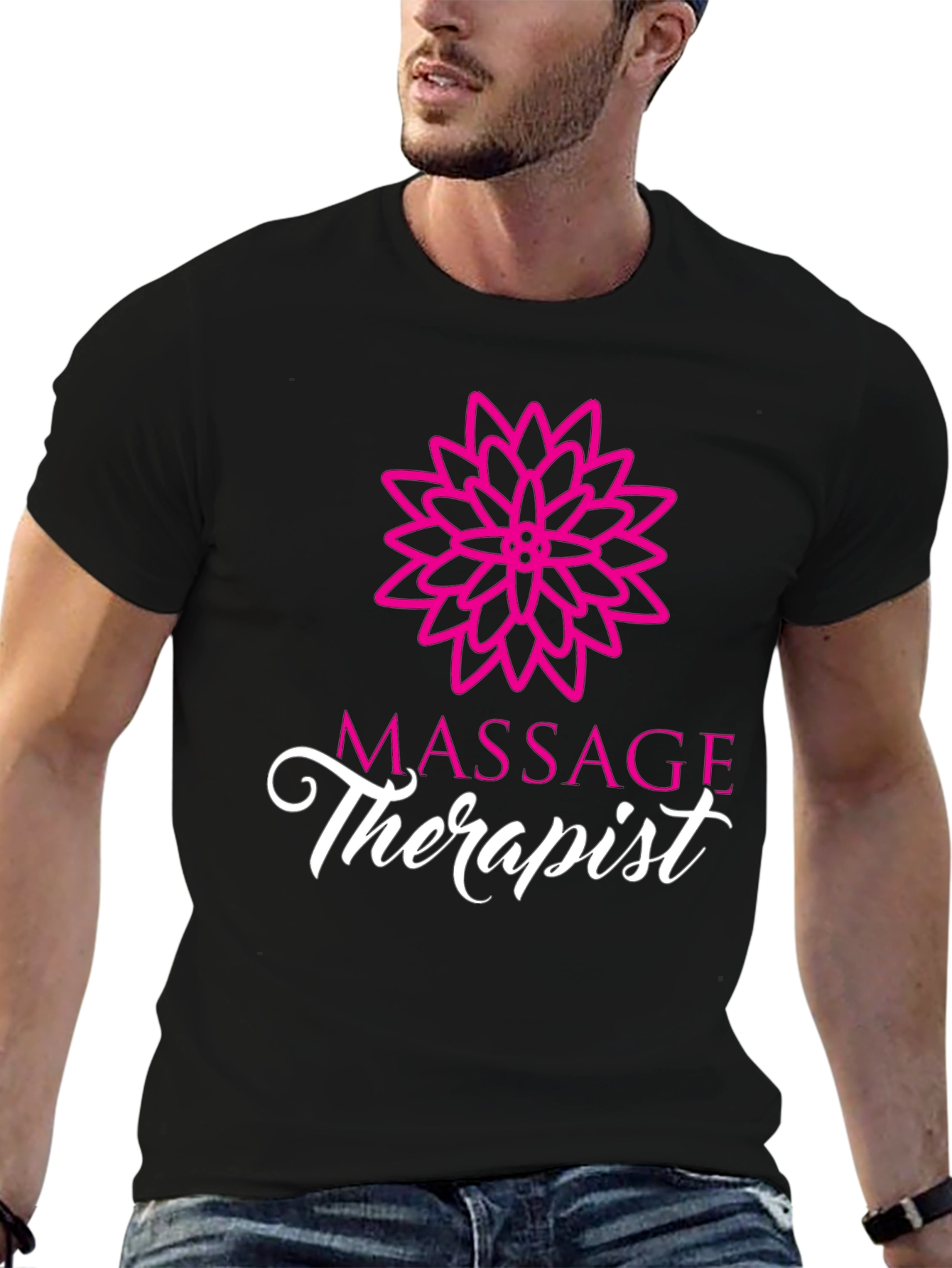 Massage Therapist Graphic Tee - Black