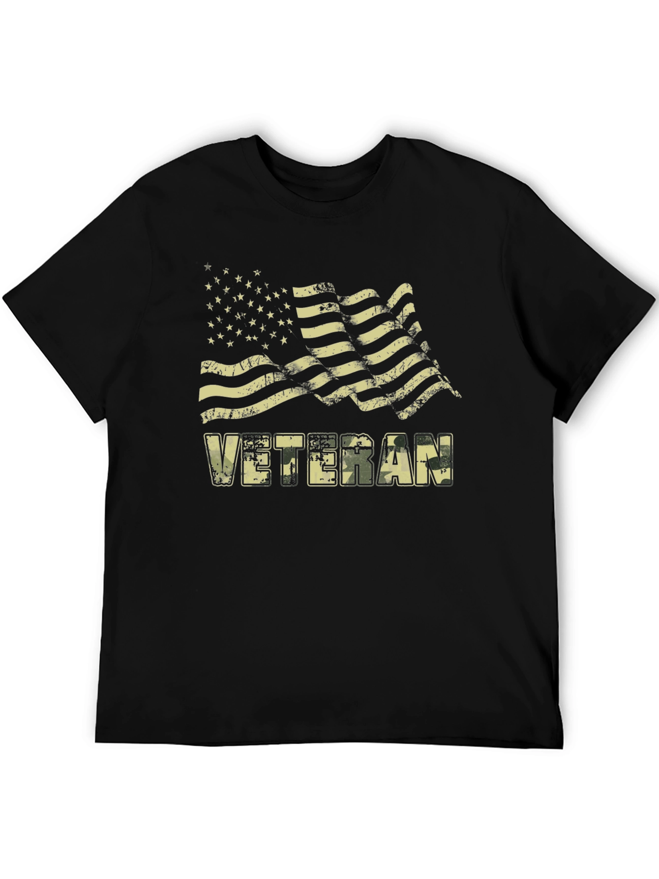 Veteran American Flag Graphic T-Shirt