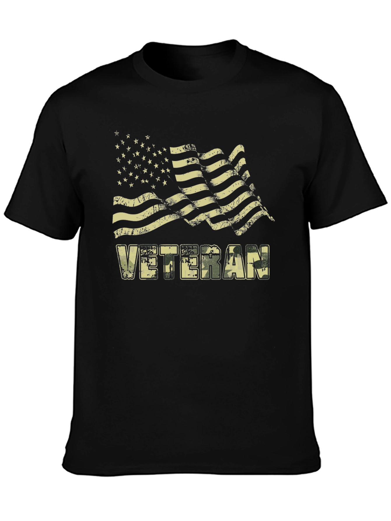 Veteran American Flag Graphic T-Shirt