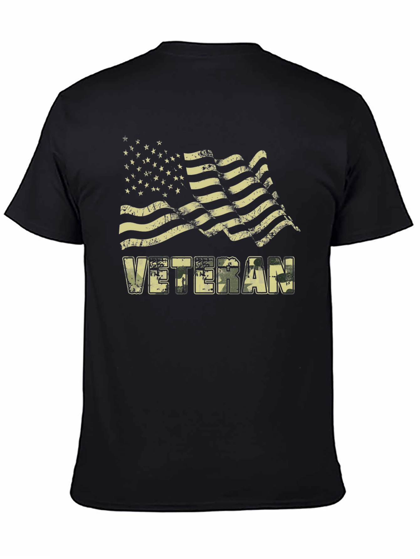 Veteran American Flag Graphic T-Shirt