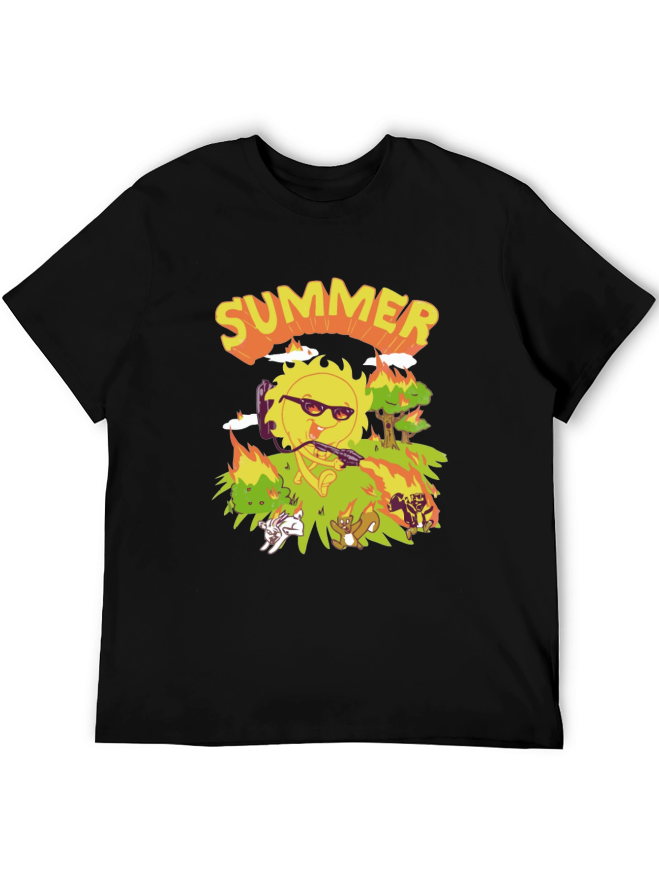 Summer T-Shirt - Cartoon Graphic Tee
