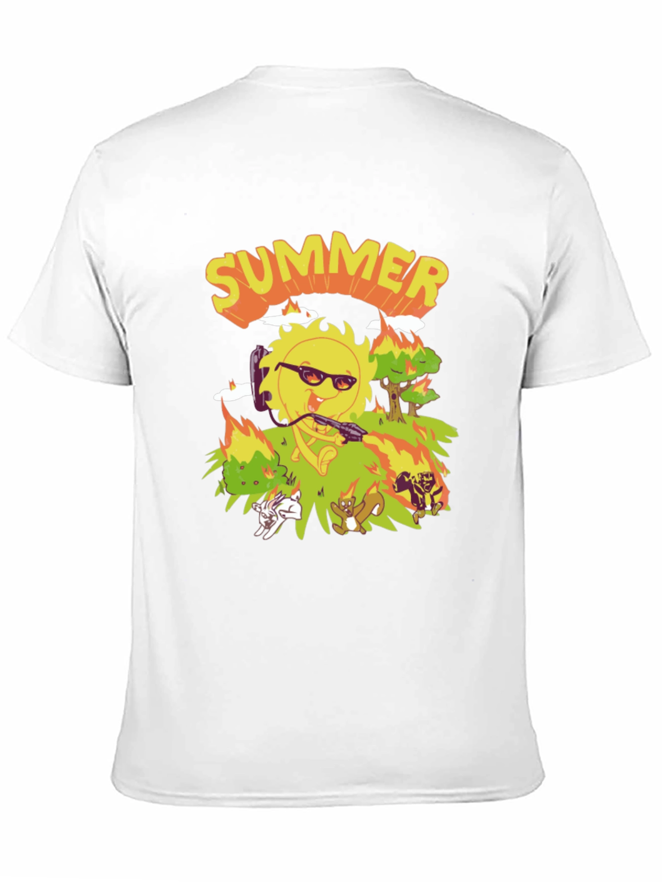 Summer T-Shirt - Cartoon Graphic Tee