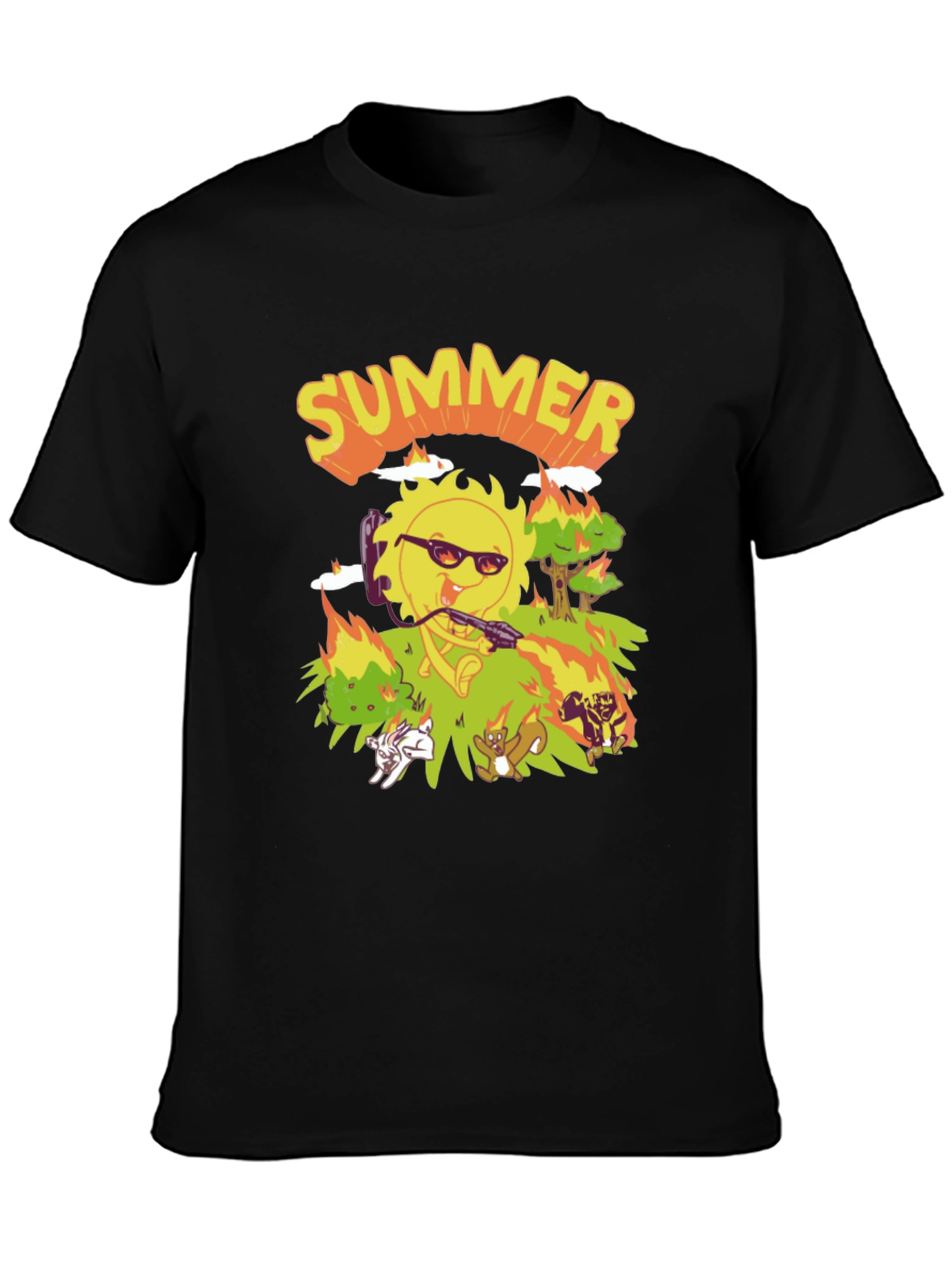 Summer T-Shirt - Cartoon Graphic Tee