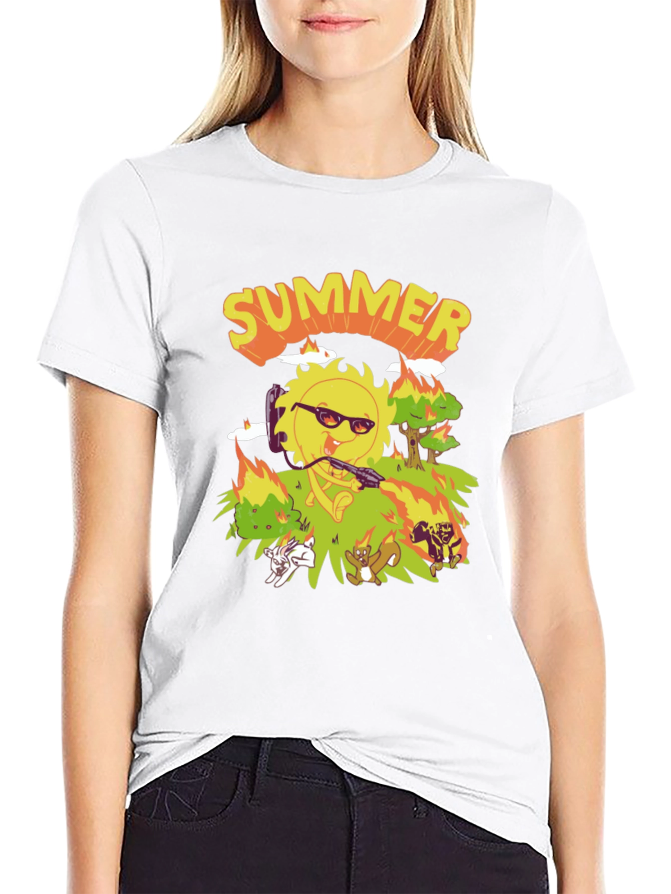 Summer T-Shirt - Cartoon Graphic Tee