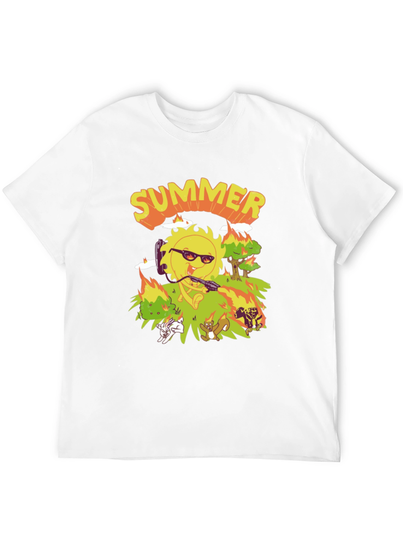 Summer T-Shirt - Cartoon Graphic Tee
