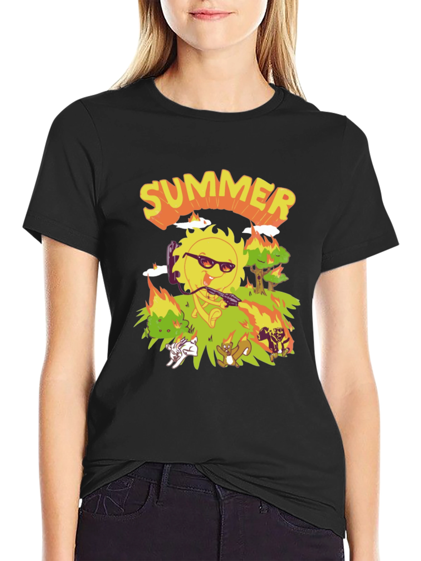 Summer T-Shirt - Cartoon Graphic Tee