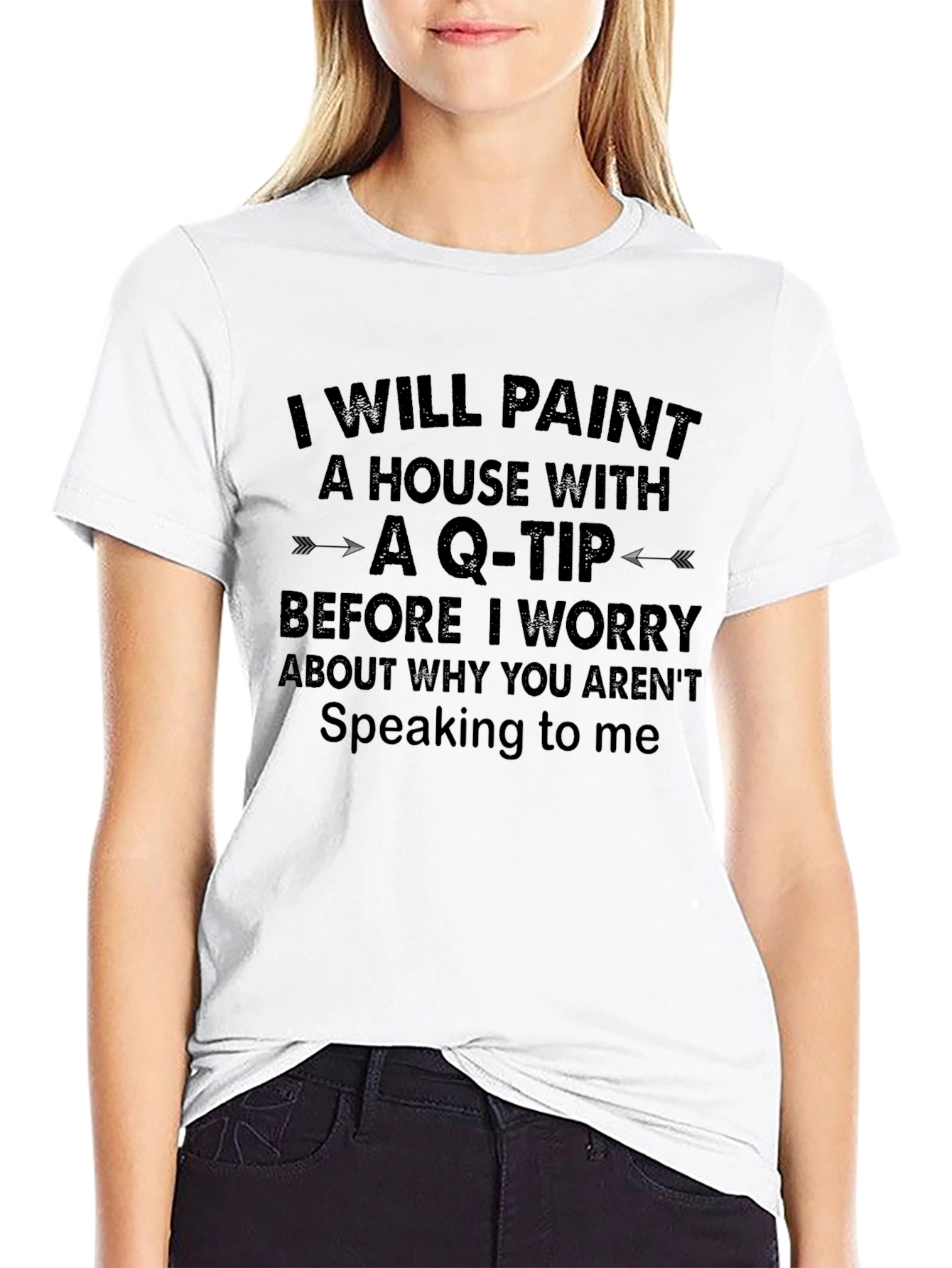 Funny Q-Tip Painter Graphic T-Shirt