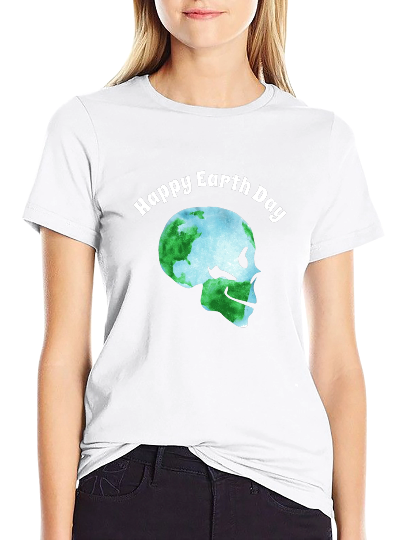 Happy Earth Day Skull T-Shirt