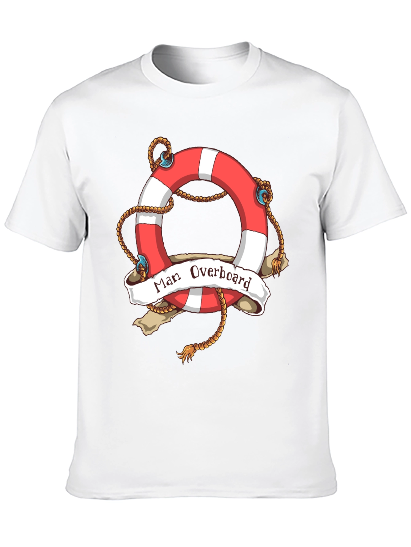 Man Overboard Life Ring Graphic T-Shirt