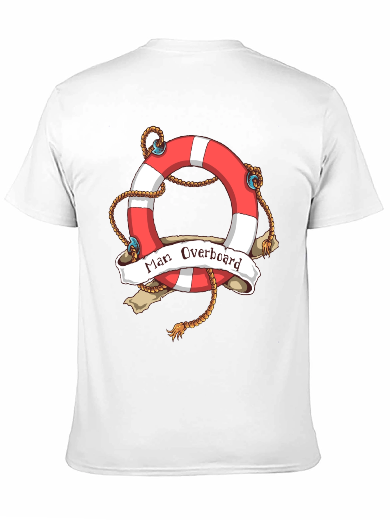 Man Overboard Life Ring Graphic T-Shirt