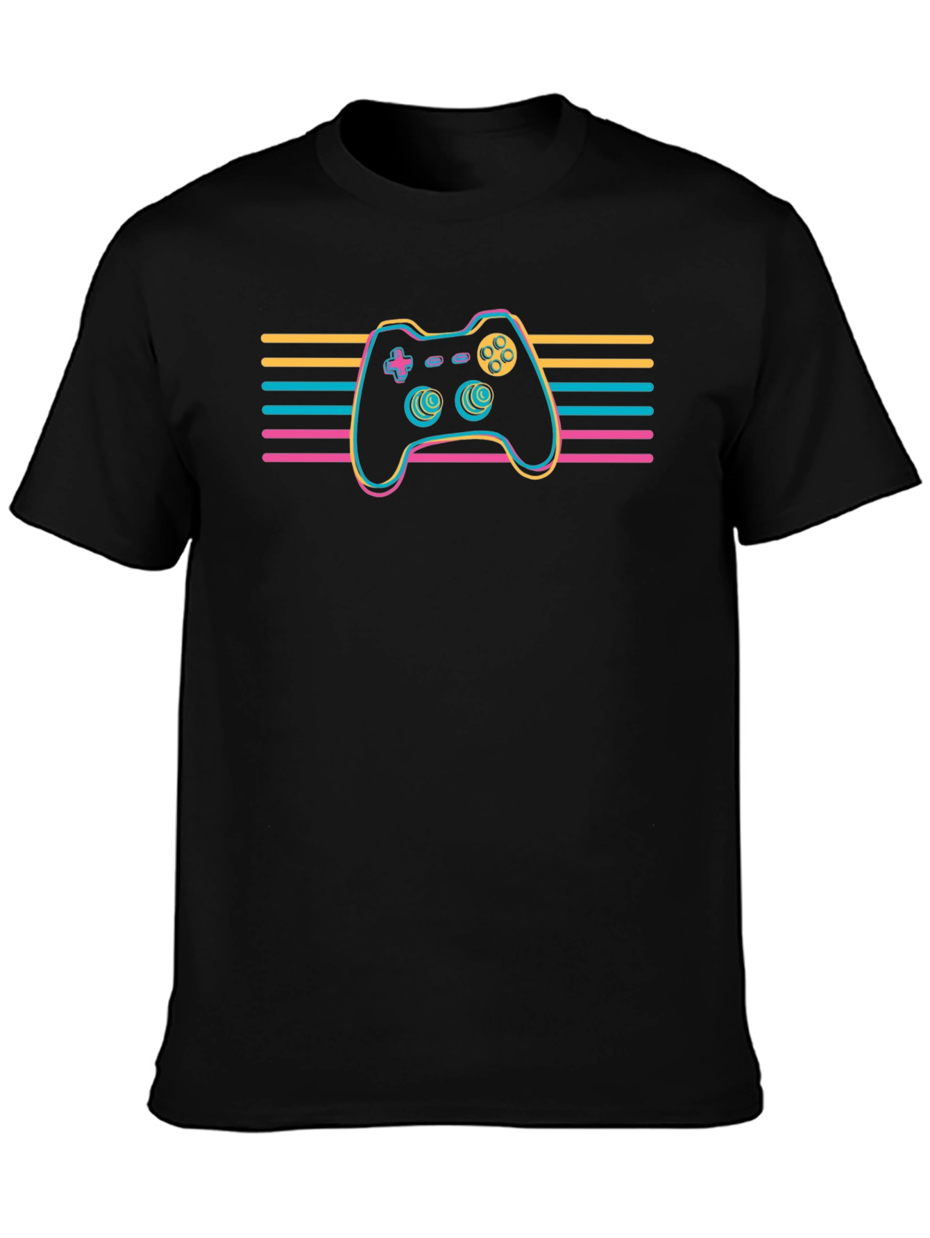 Retro Gamer T-Shirt - Neon Controller Design
