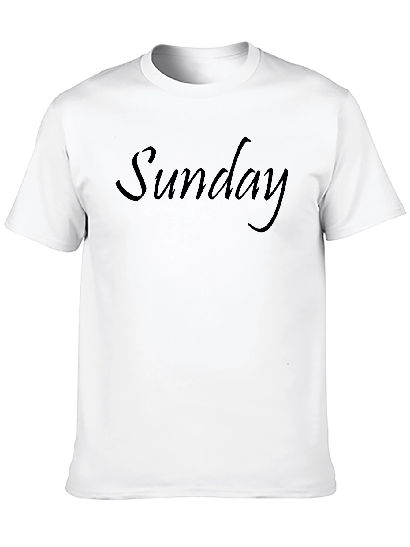 Sunday Black T-Shirt - Casual Comfort