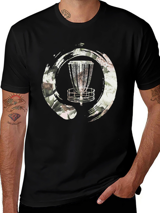 Floral Zen Disc Golf T-Shirt - Stylish Athleisure Tee