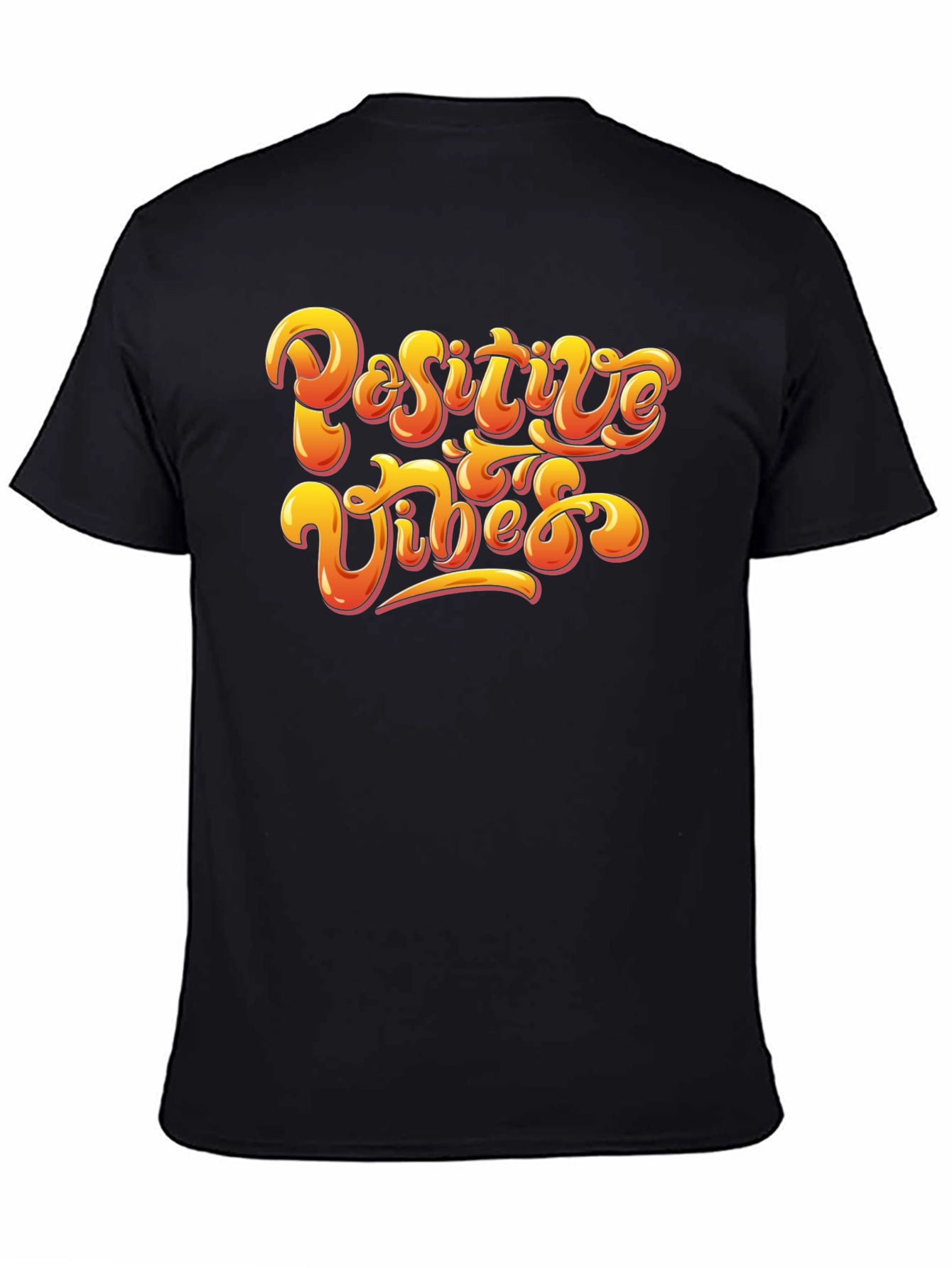 Positive Vibes Black Graphic Tee
