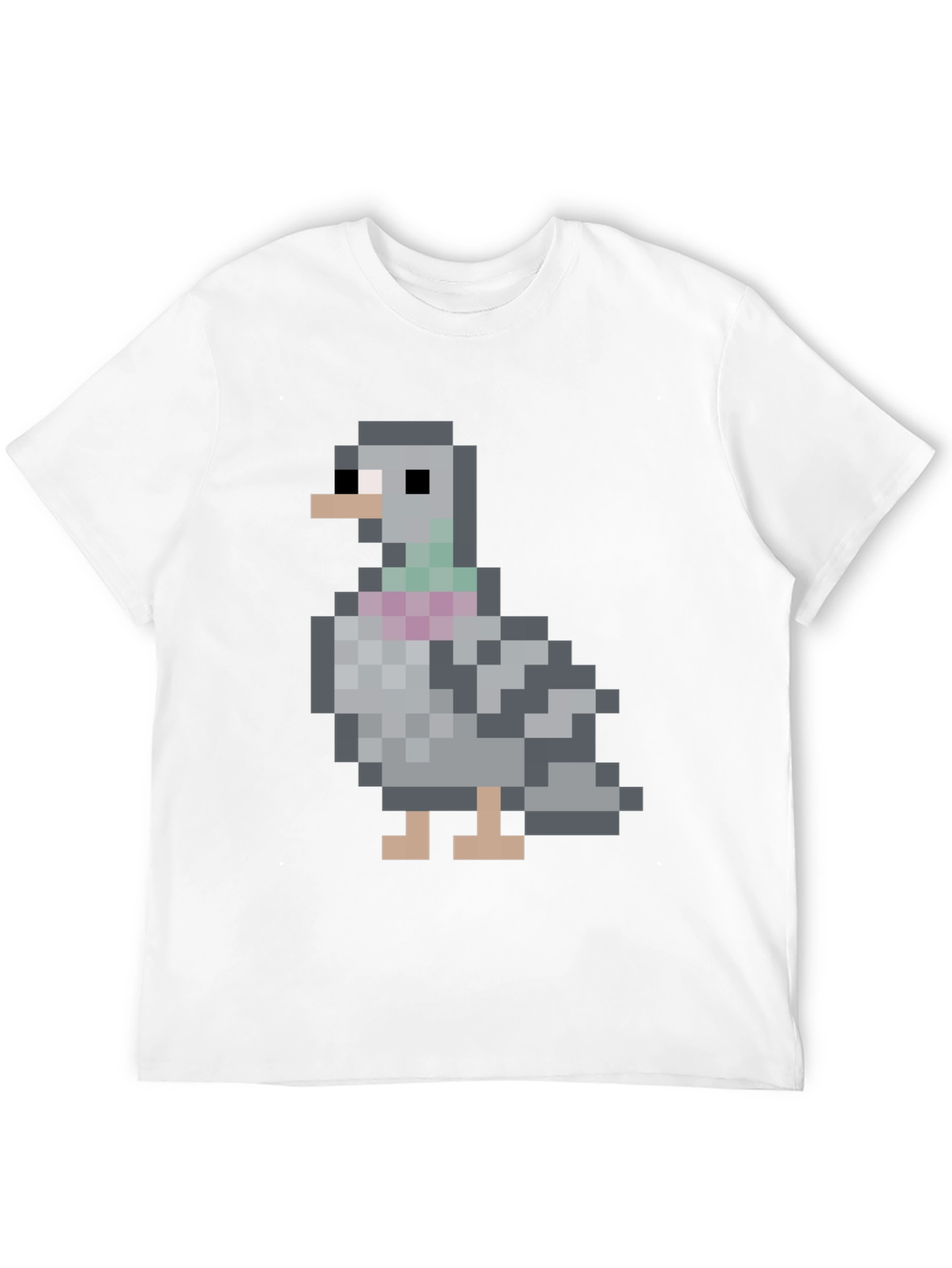 Pixel Pigeon Graphic Tee - Classic Black T-Shirt
