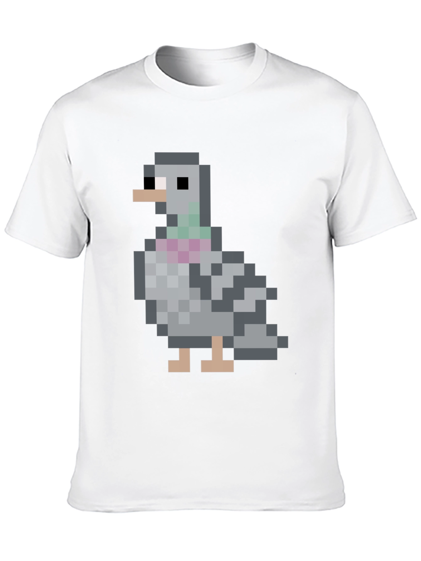 Pixel Pigeon Graphic Tee - Classic Black T-Shirt