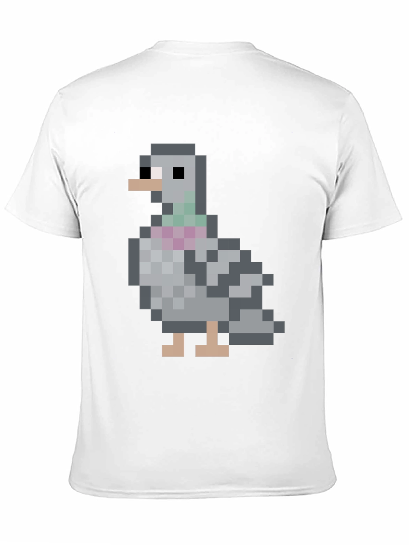 Pixel Pigeon Graphic Tee - Classic Black T-Shirt