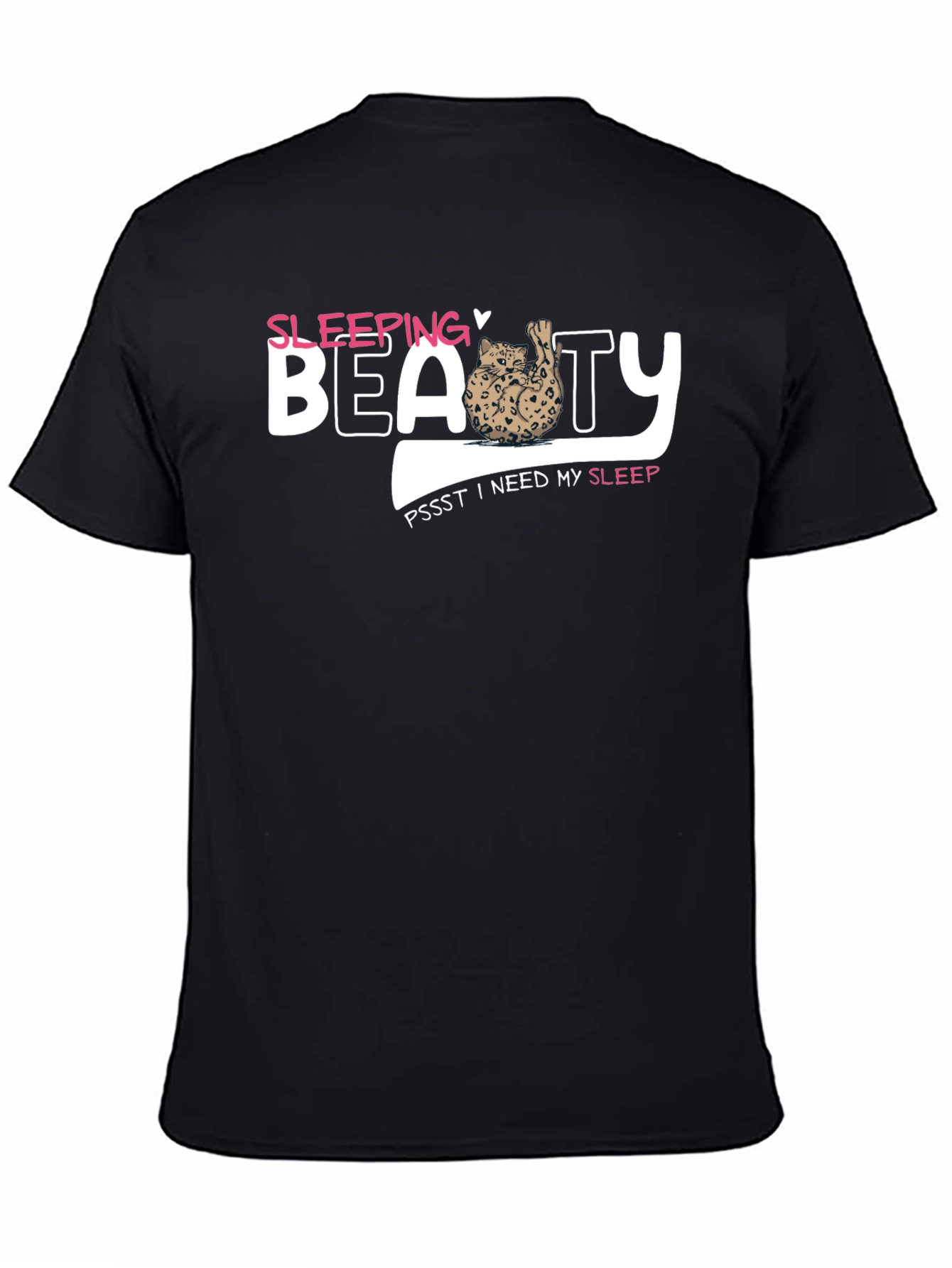 Sleeping Beauty Cat T-Shirt - Needs Sleep